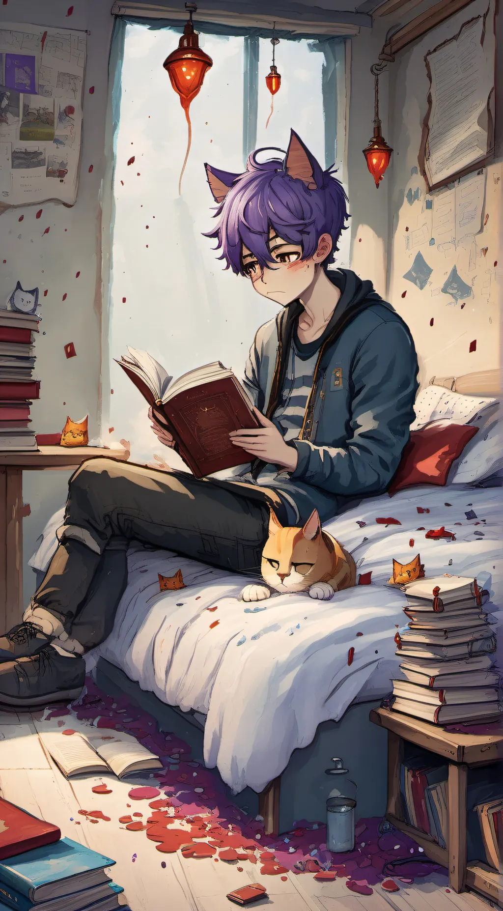 ai character: catnap background