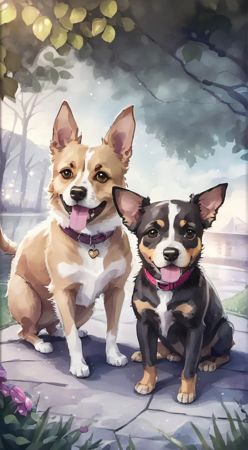 ai character: Snicker and Zoey background