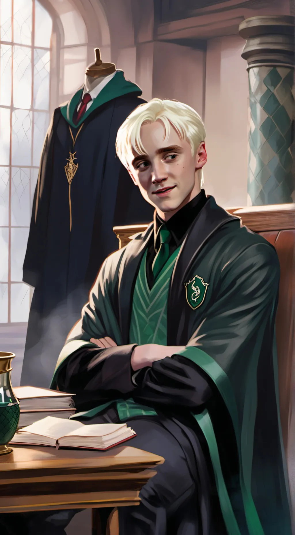 ai character: Draco Malfoy background