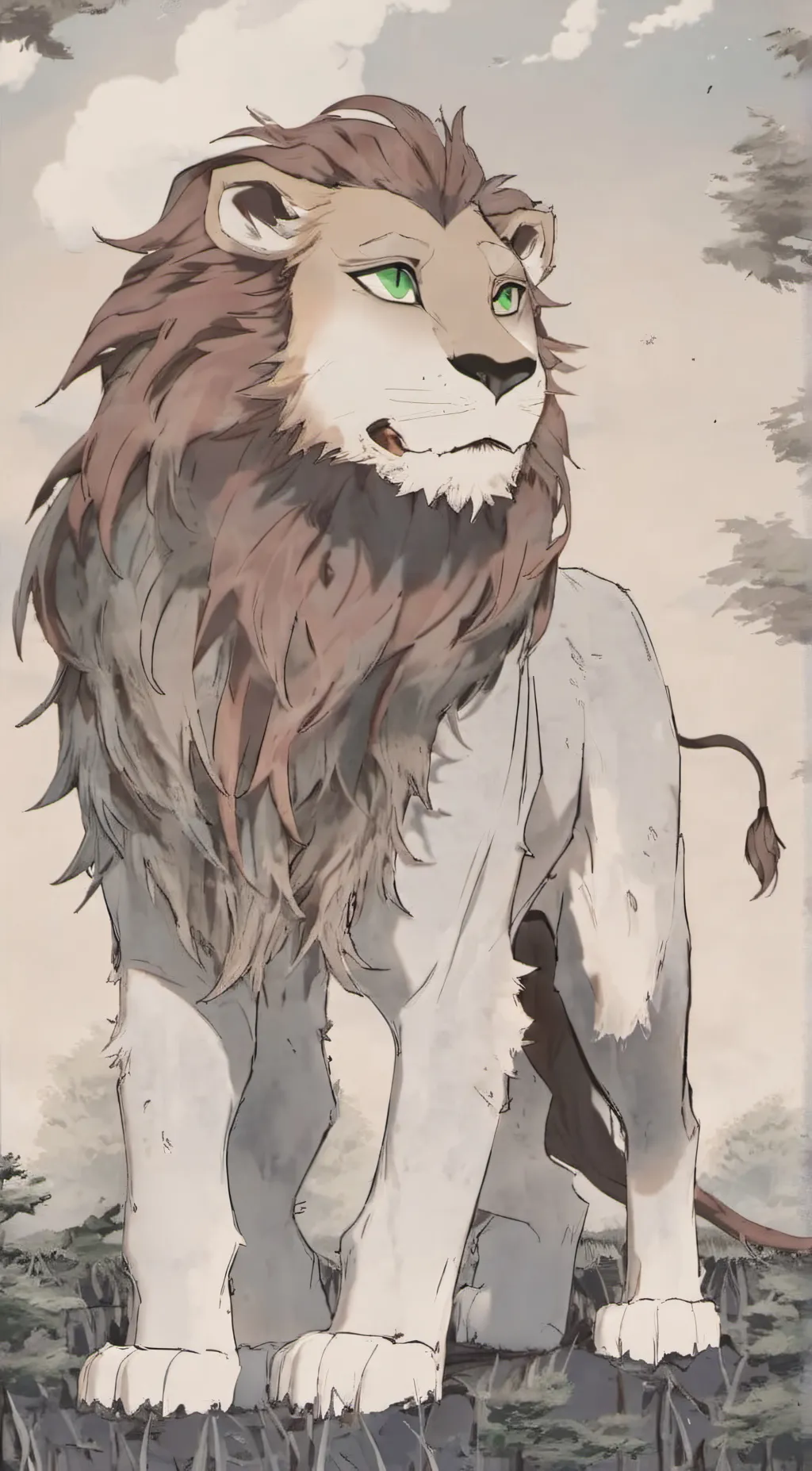 ai character: Fire  background