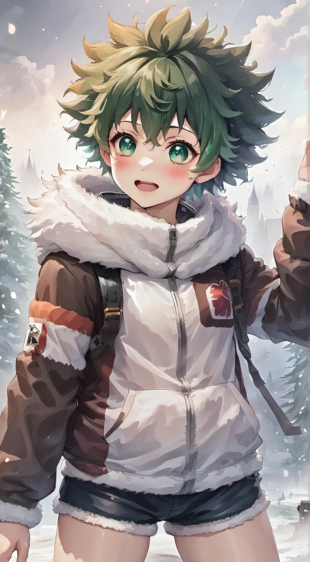 ai character: Deku  background