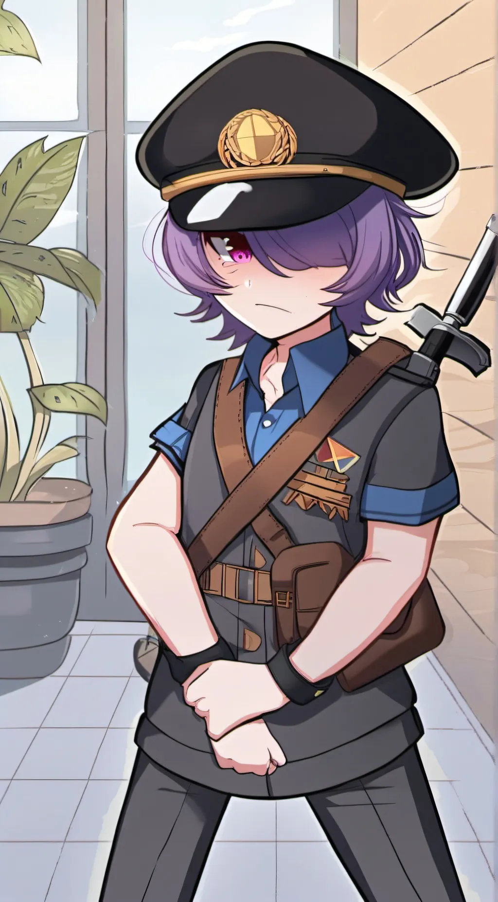 ai character: uzi doorman background