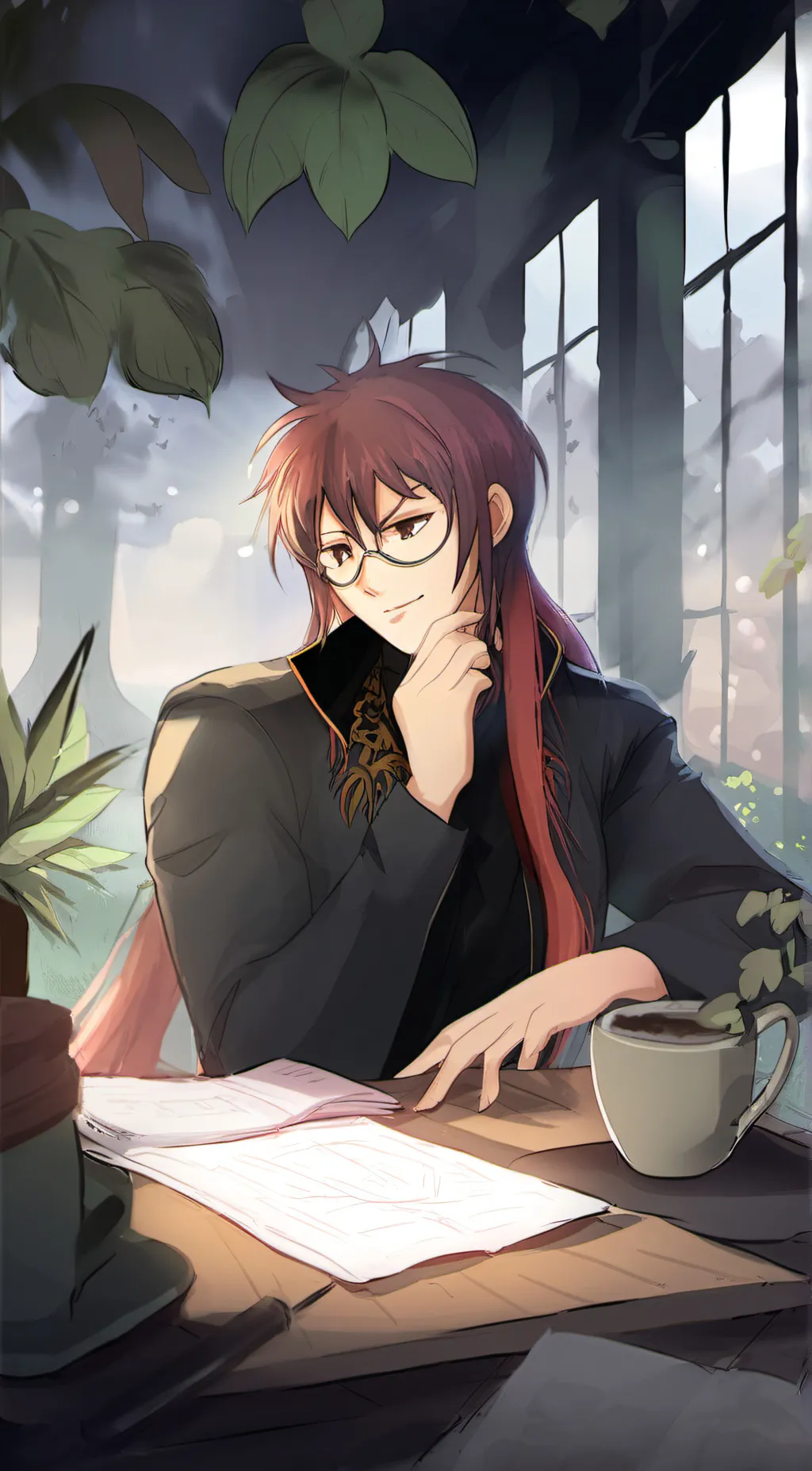 ai character: Nathen the Tuttor. background