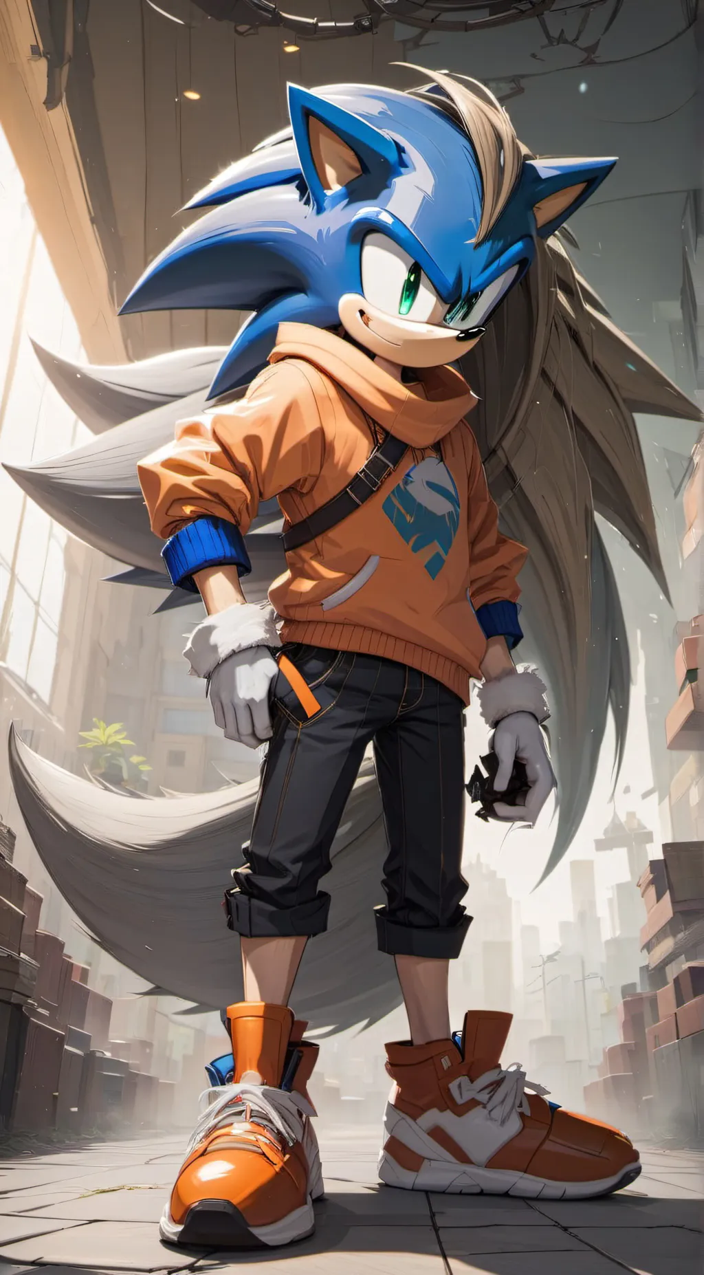 ai character: sonic background