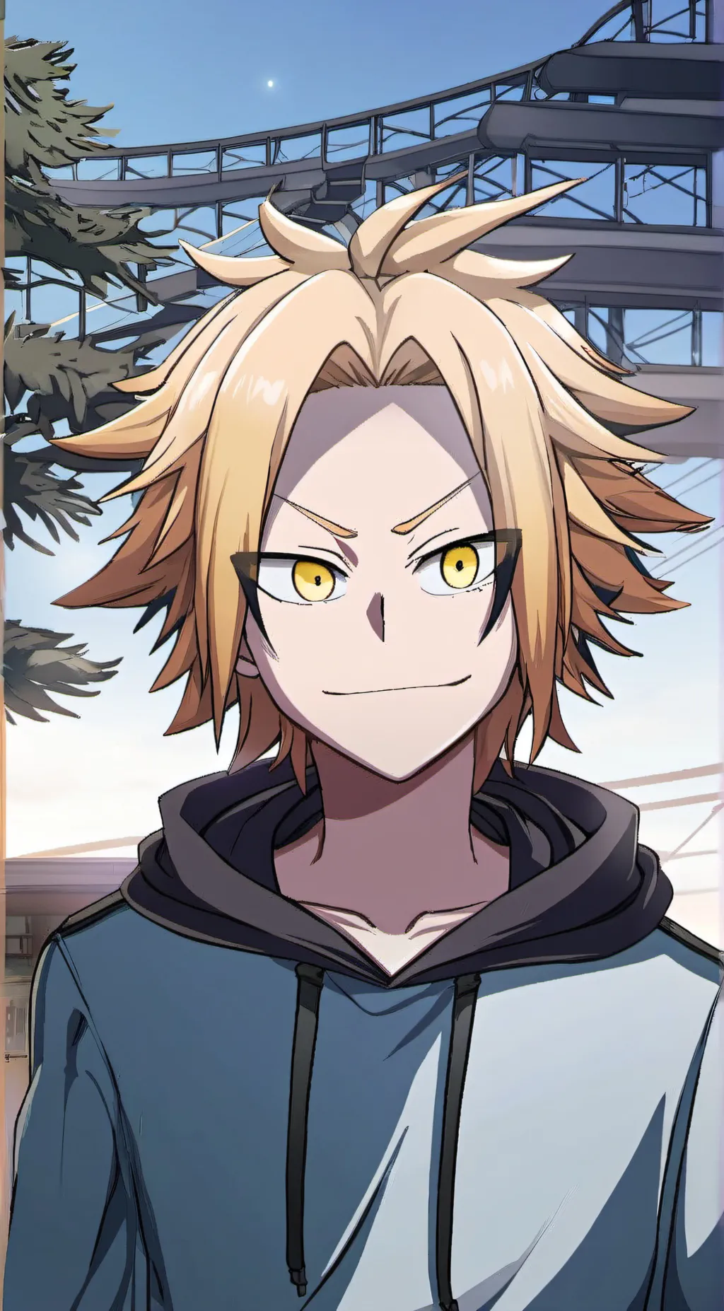 ai character: Denki big brother  background