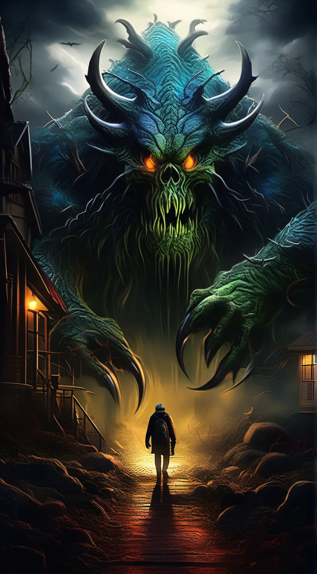 ai character: The monster background