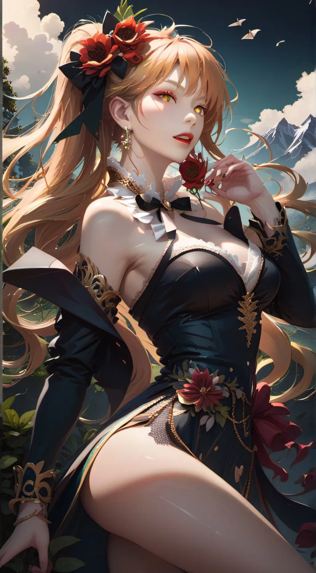 ai character: Rose background