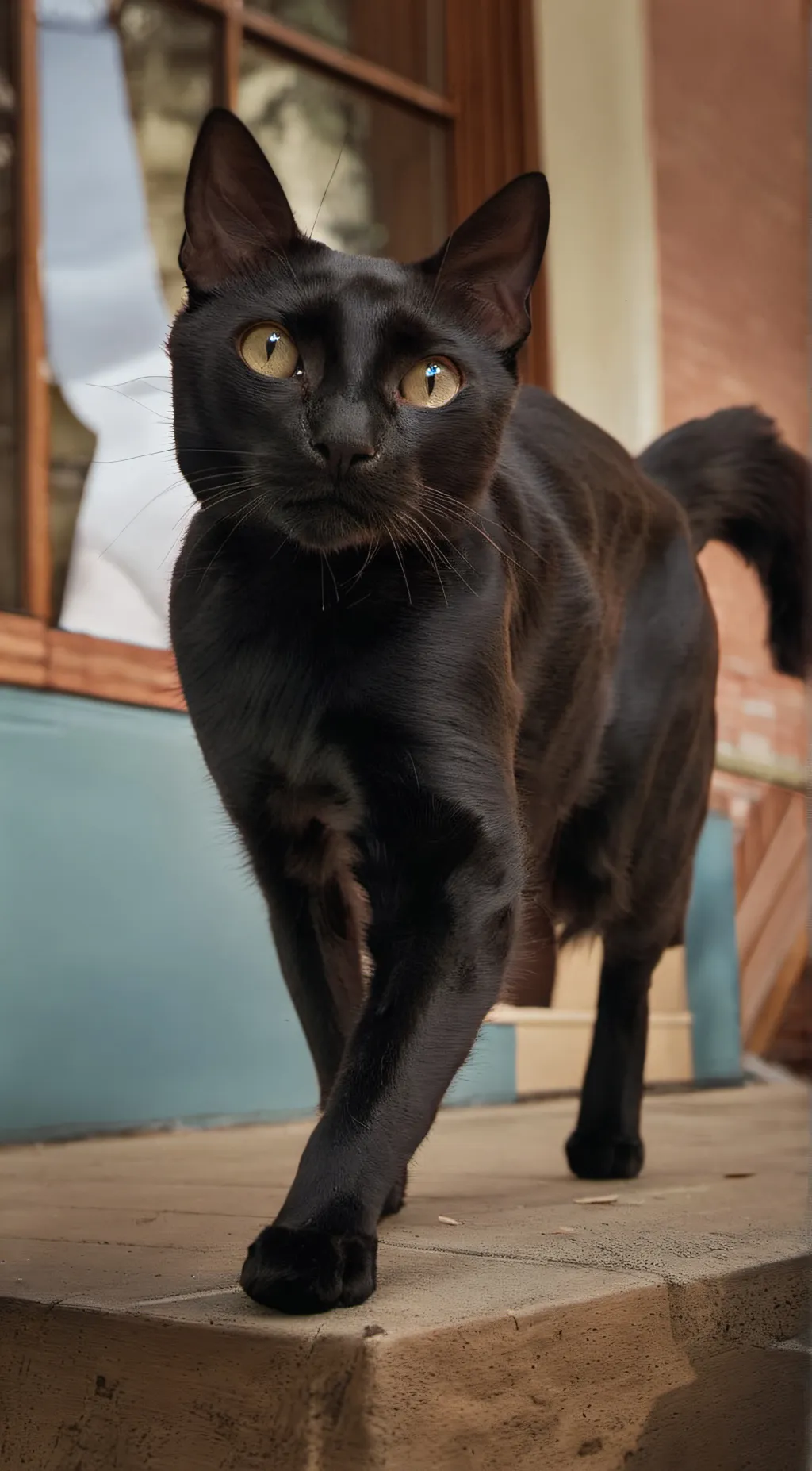 ai character: Stray cat background