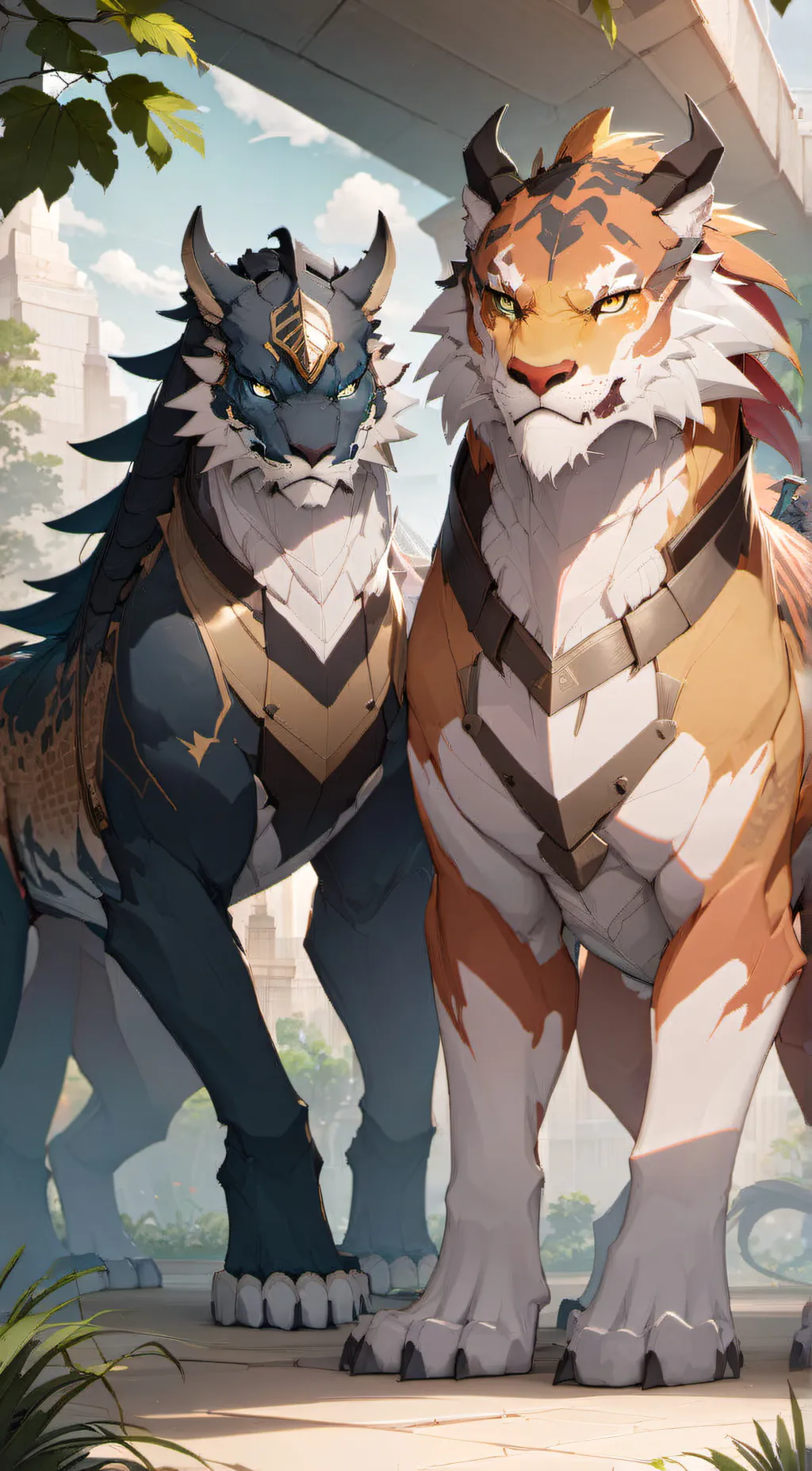 ai character: Xai and milo background