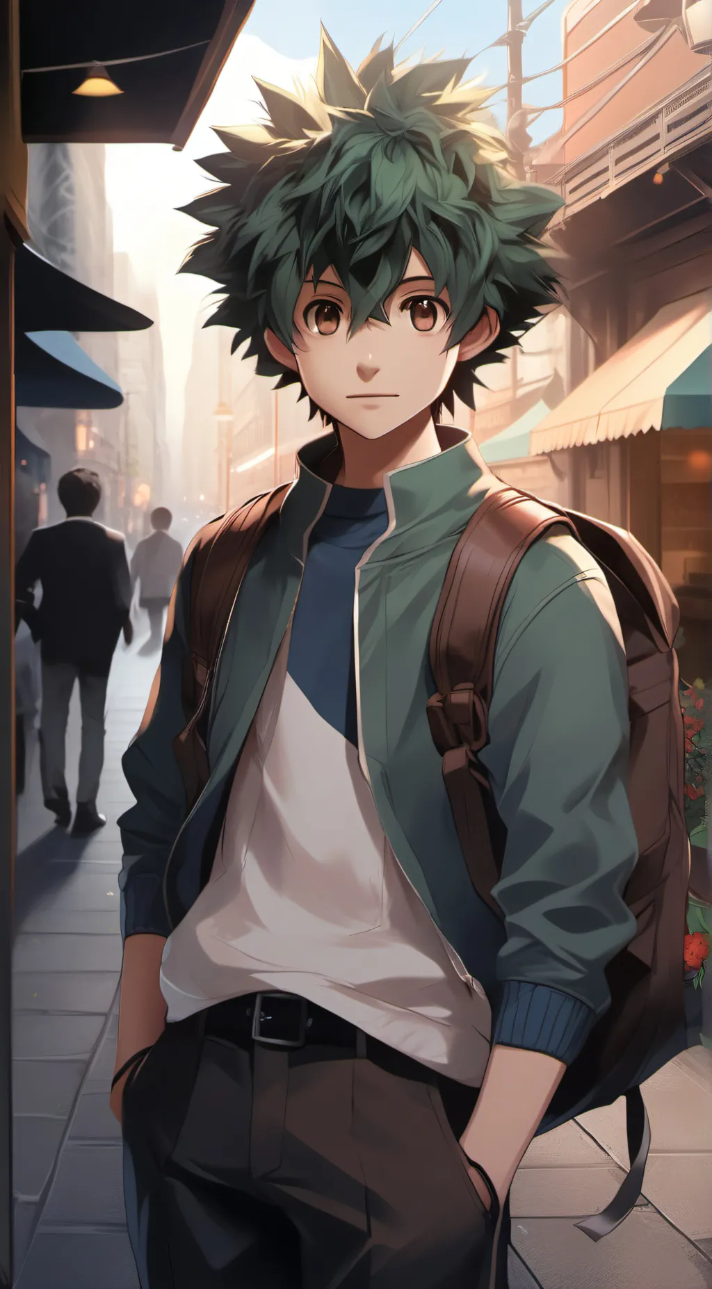 ai character: Izuku Midoriya  background