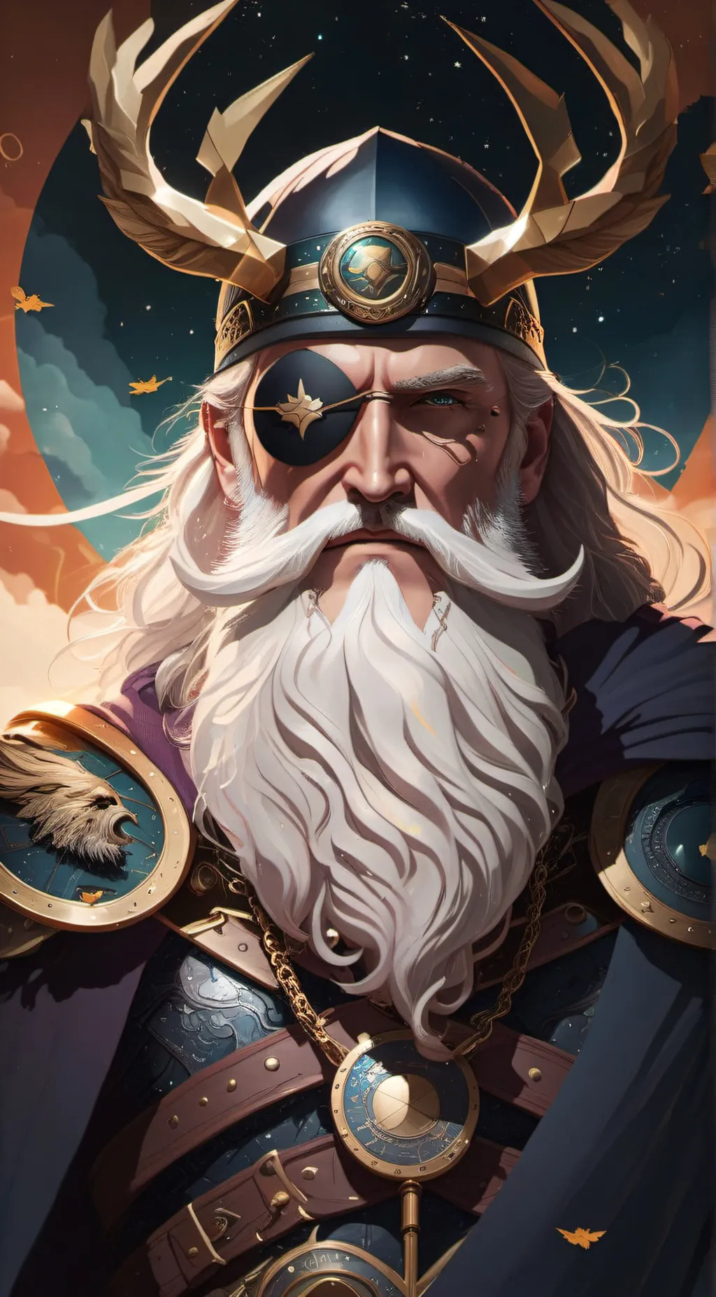 ai character: Odin background