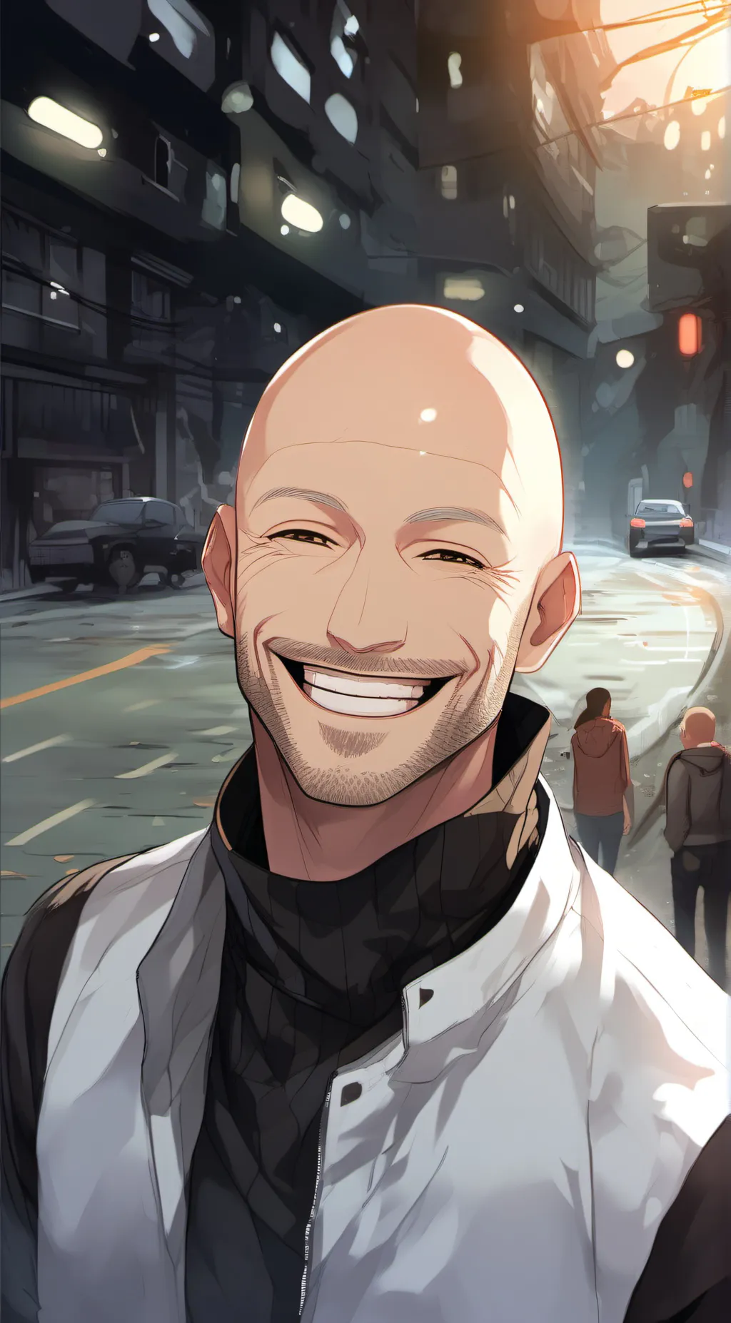 ai character: Mister clean  background