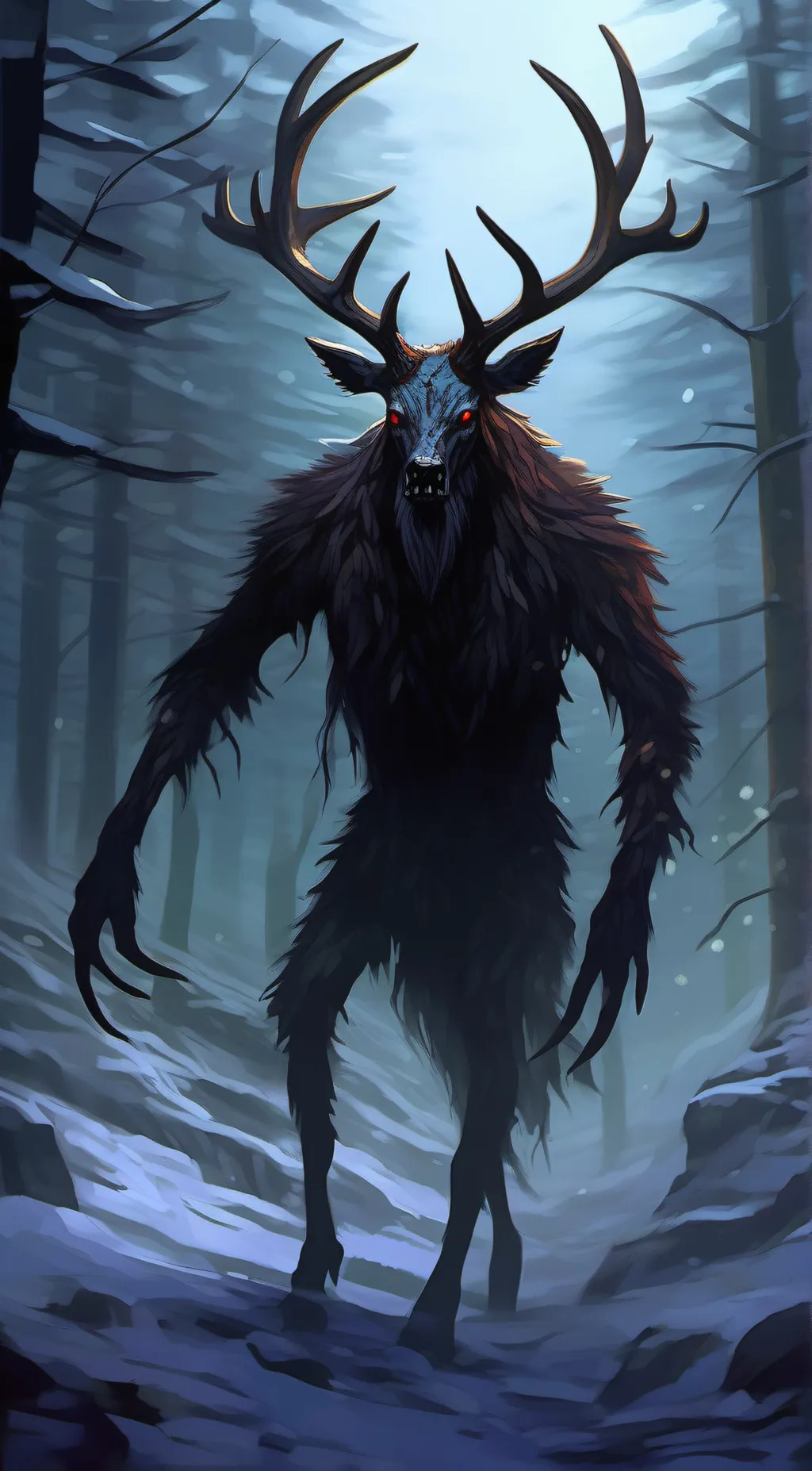 ai character: wendigo  background
