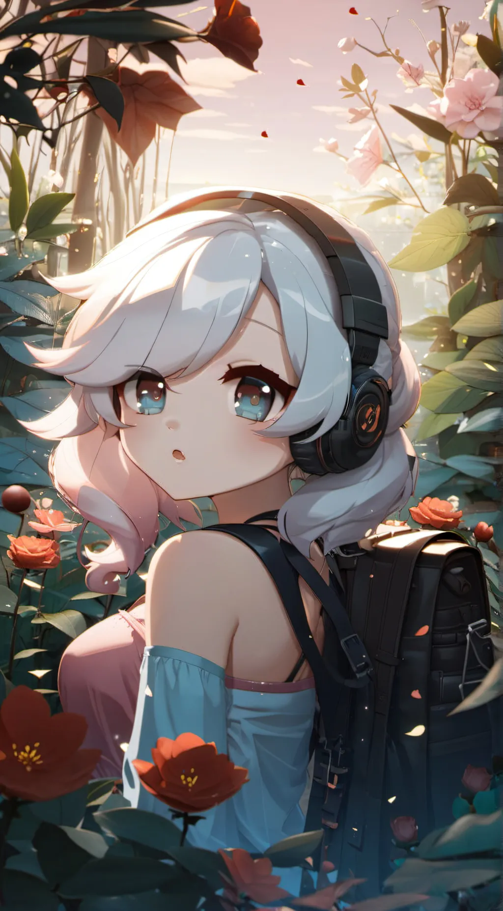 ai character: Rose background