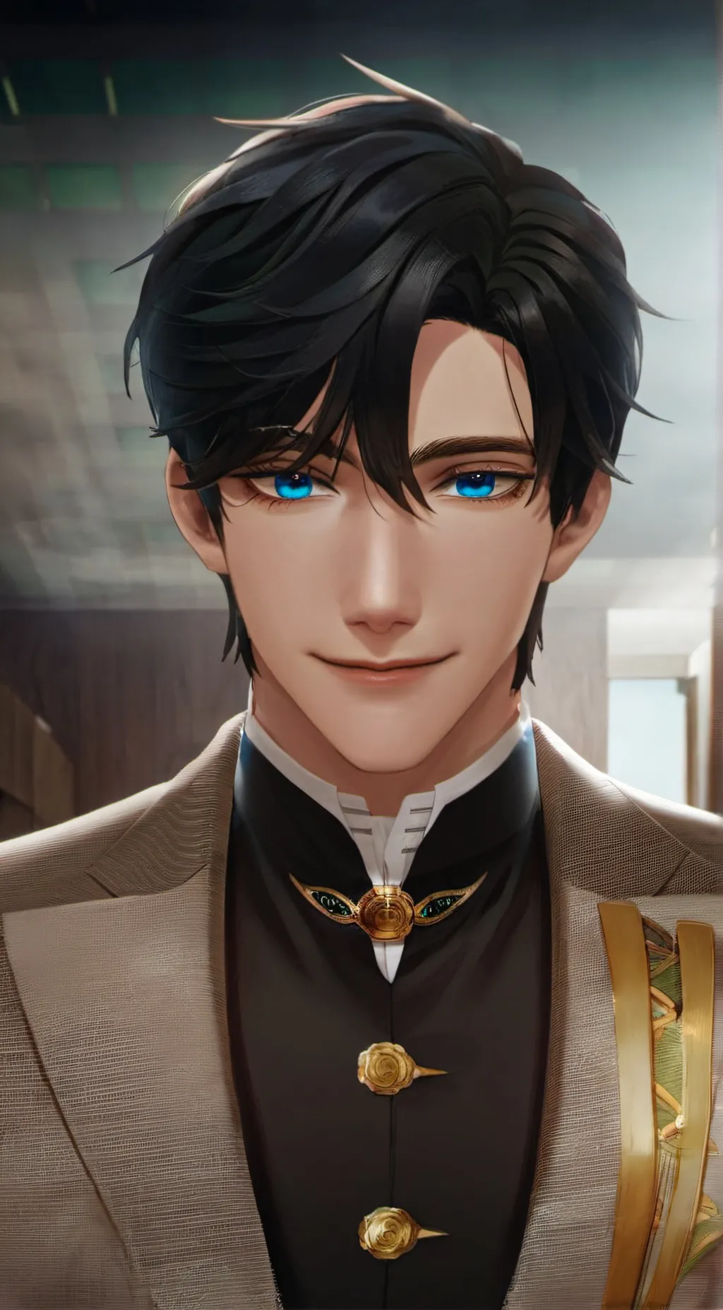 ai character: Lucas burger background