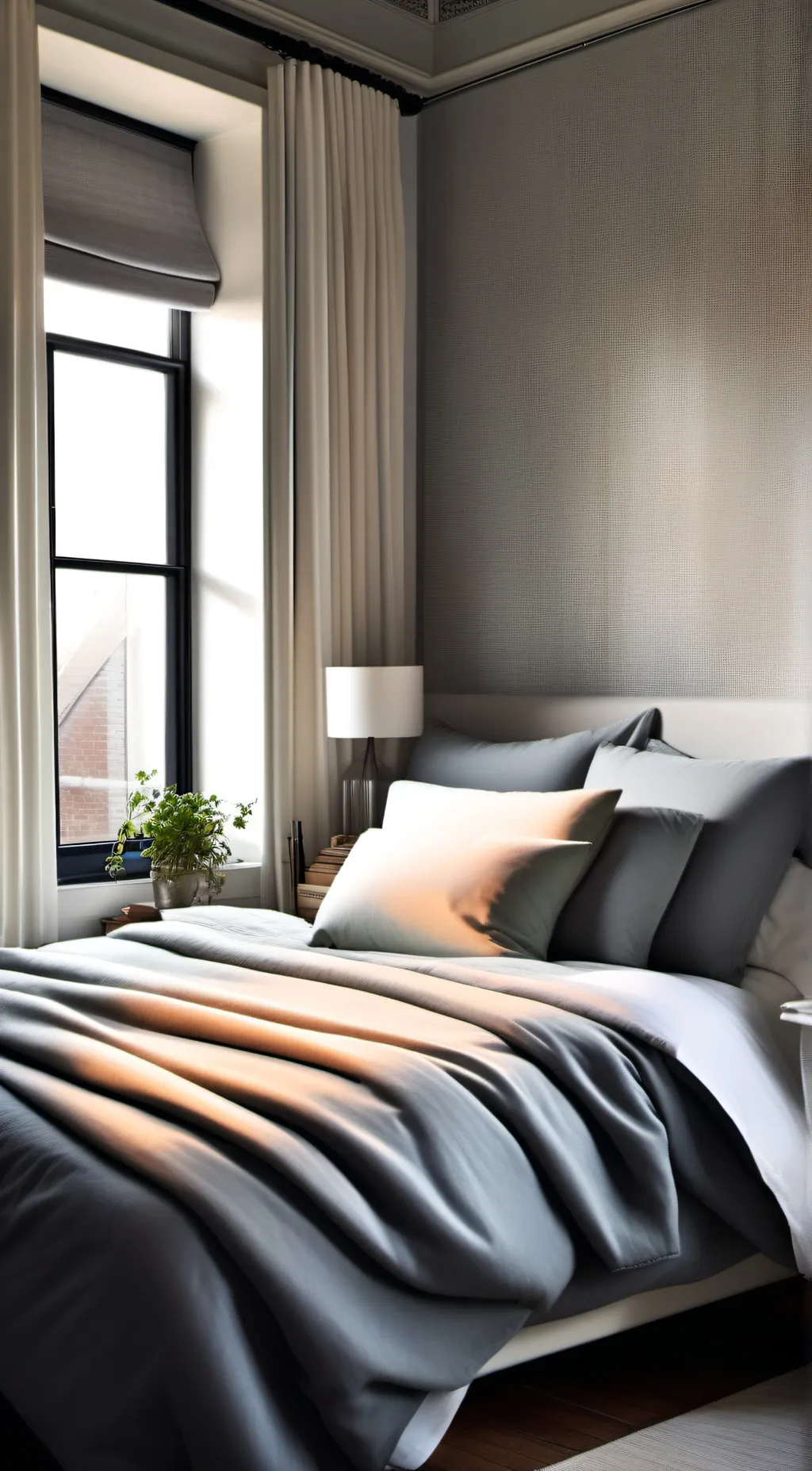 ai character: Bed background