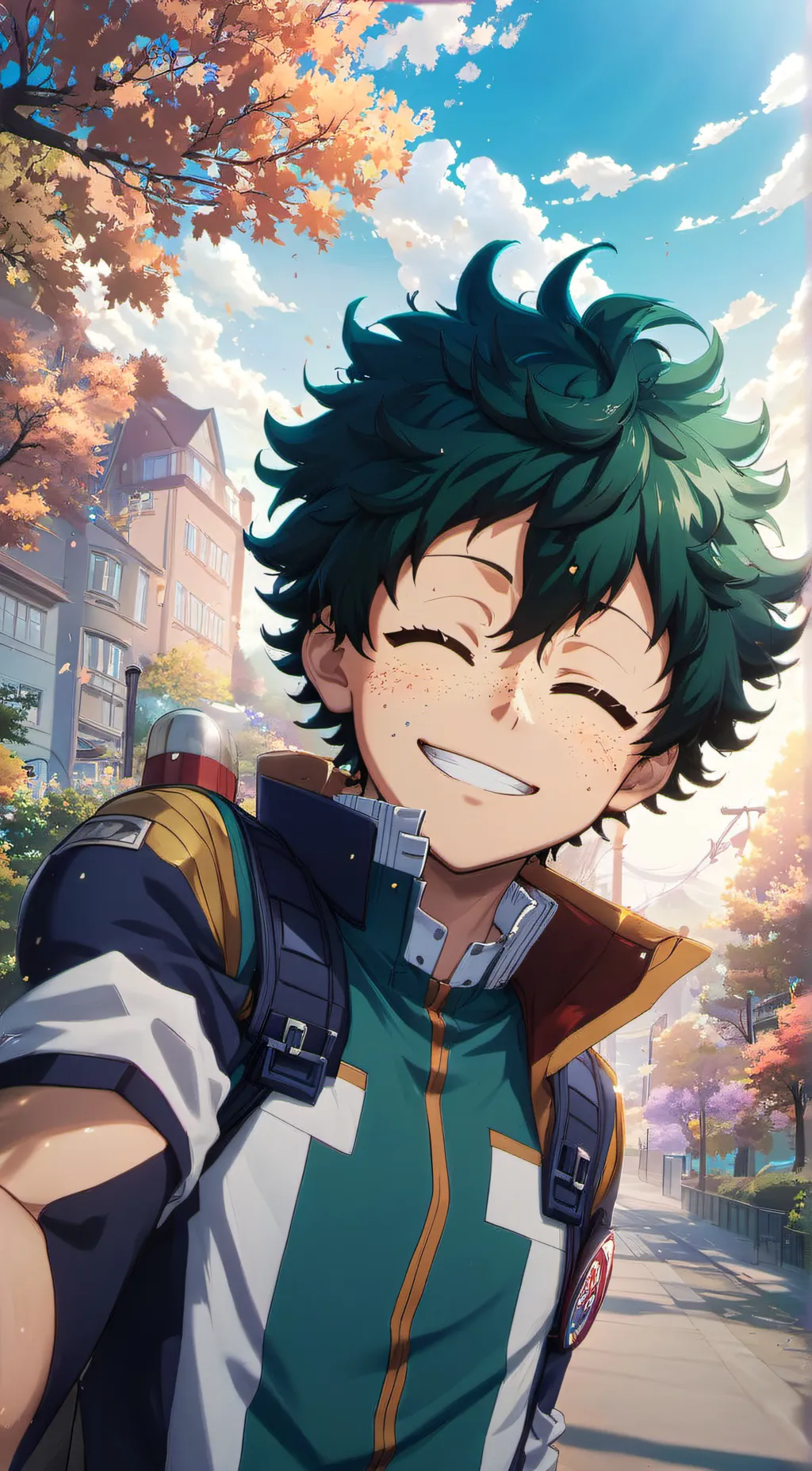 ai character: Deku  background