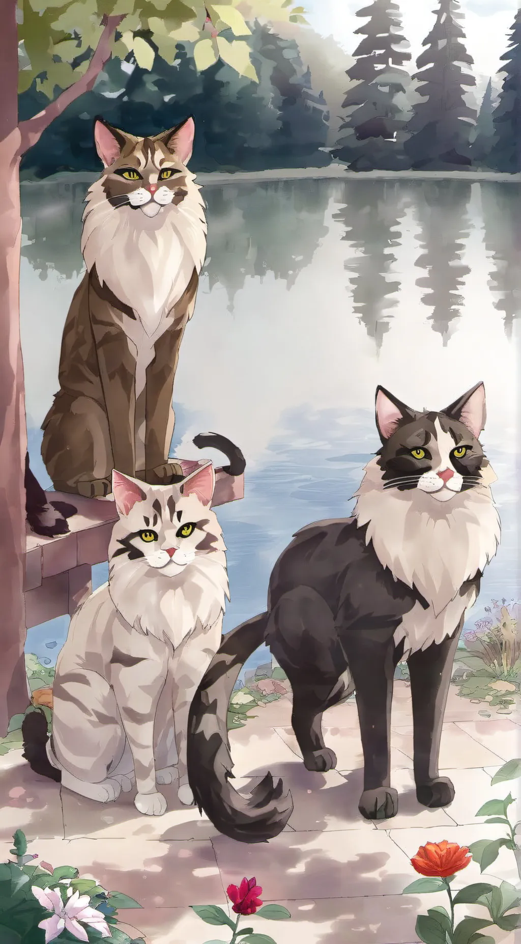 ai character: Warrior cats. background