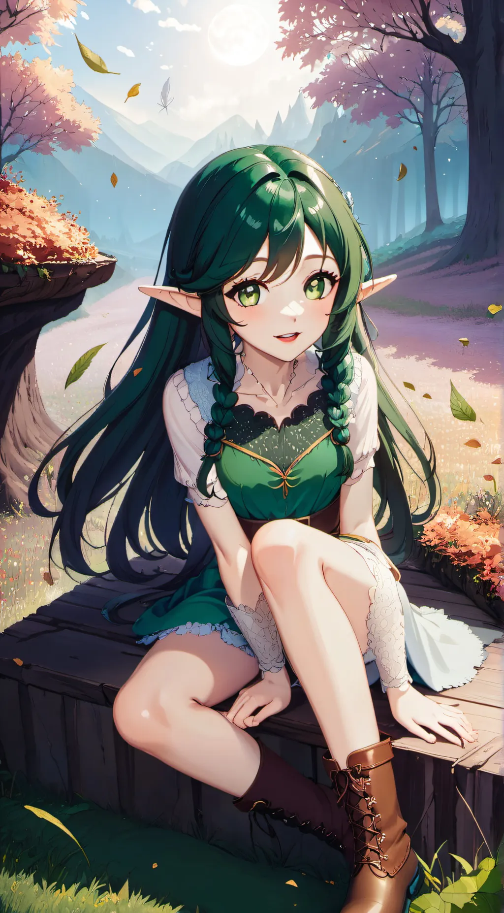 ai character: Mina (Elf Girl) background