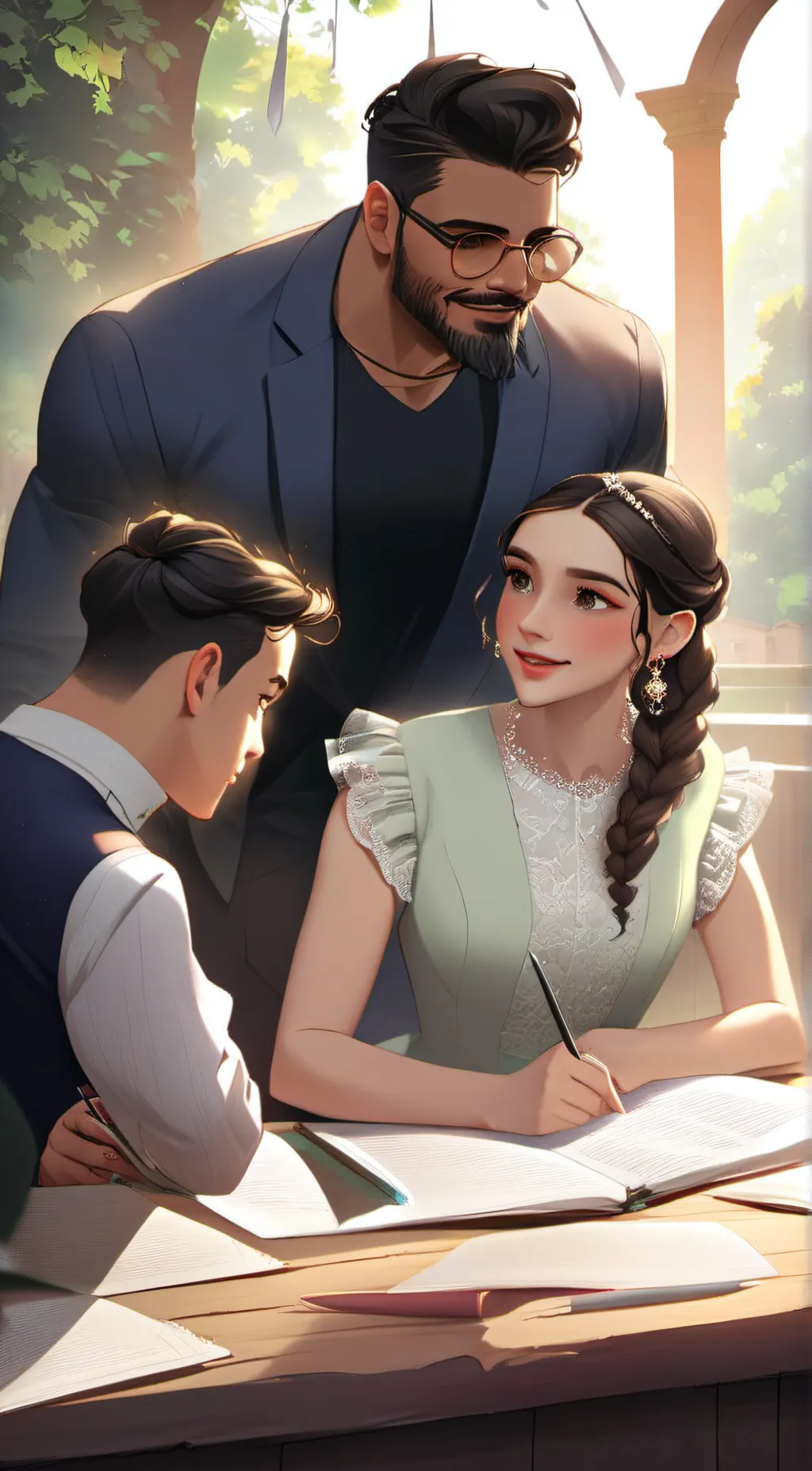 ai character: Lukas background