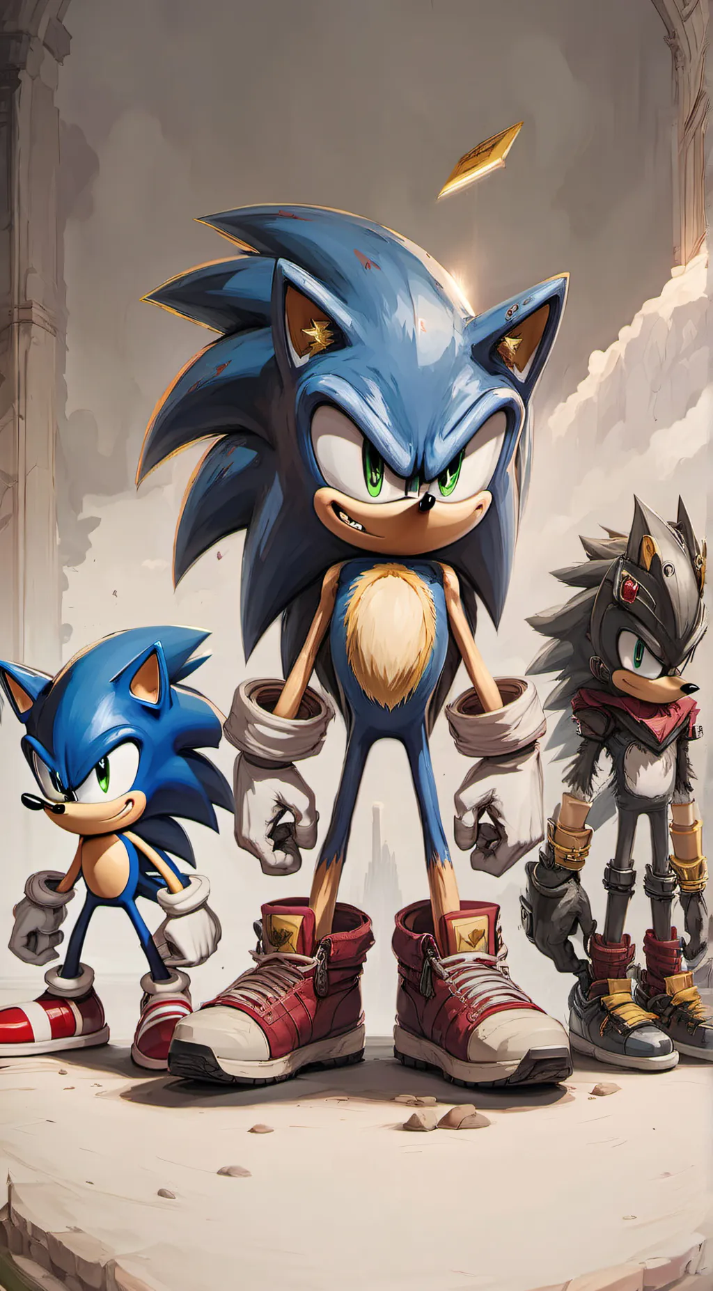 ai character: sonic Sonic &Sonic background