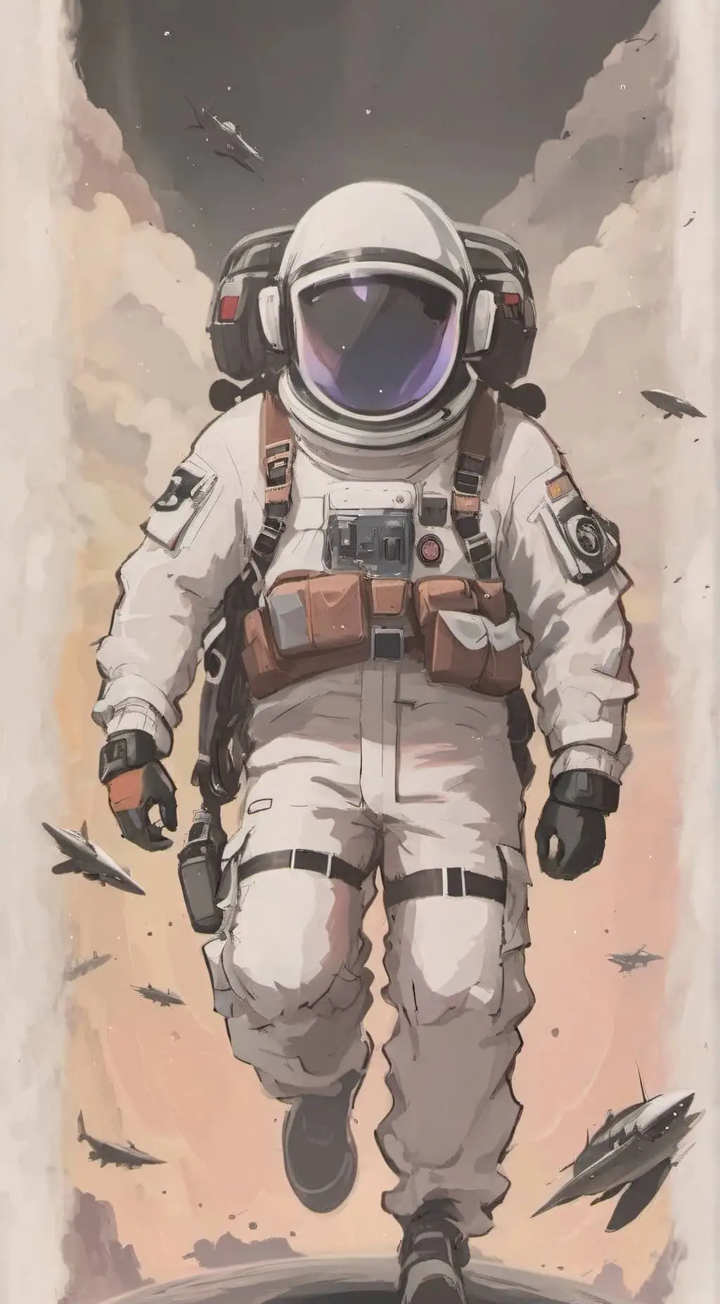 ai character: white background