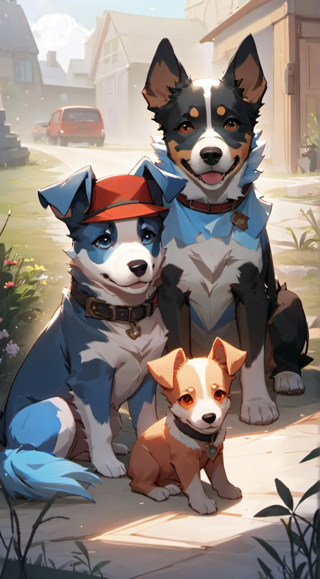 Talkie AI - Chat with Bluey pool party