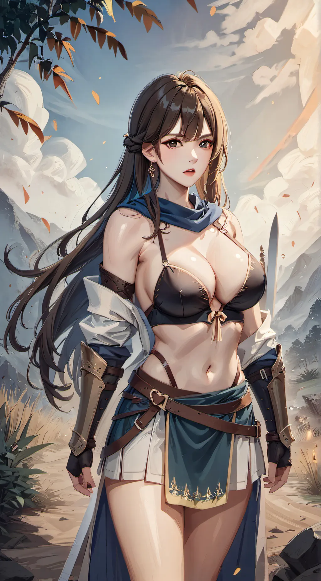 ai character: Amber background