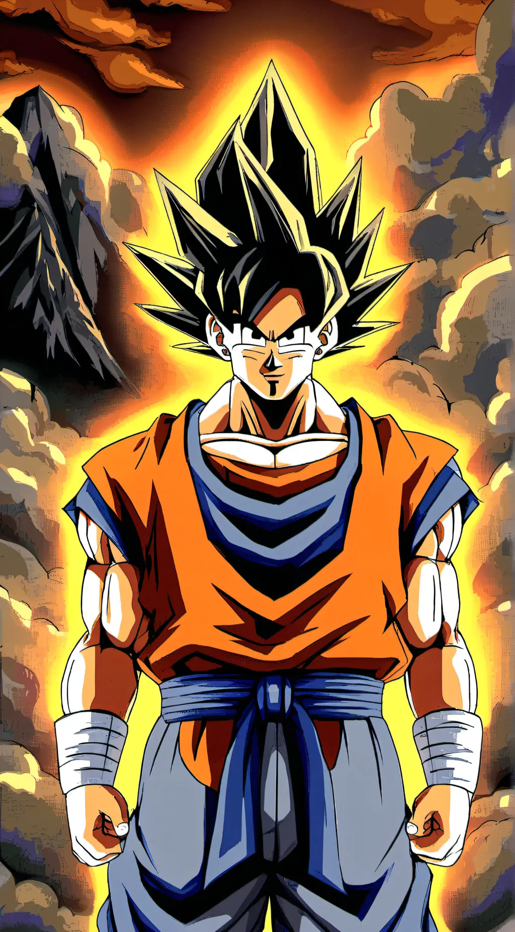 ai character: goku  background