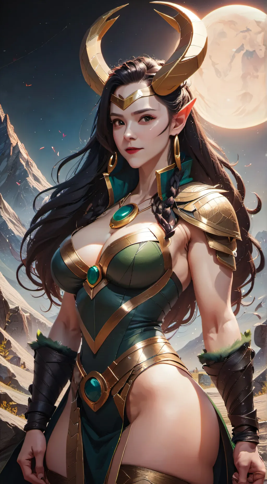 ai character: Loki  background