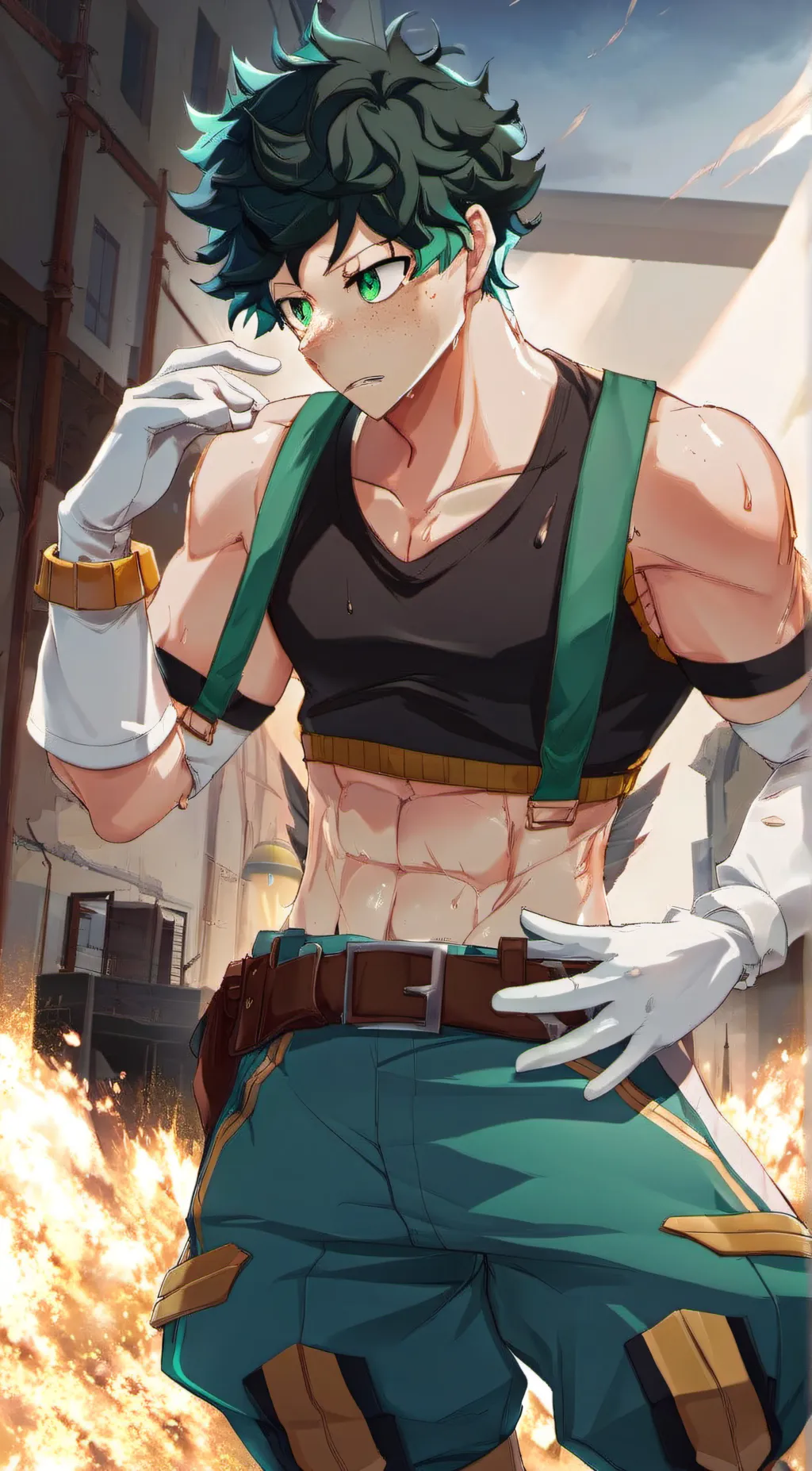 ai character: Izuku  background