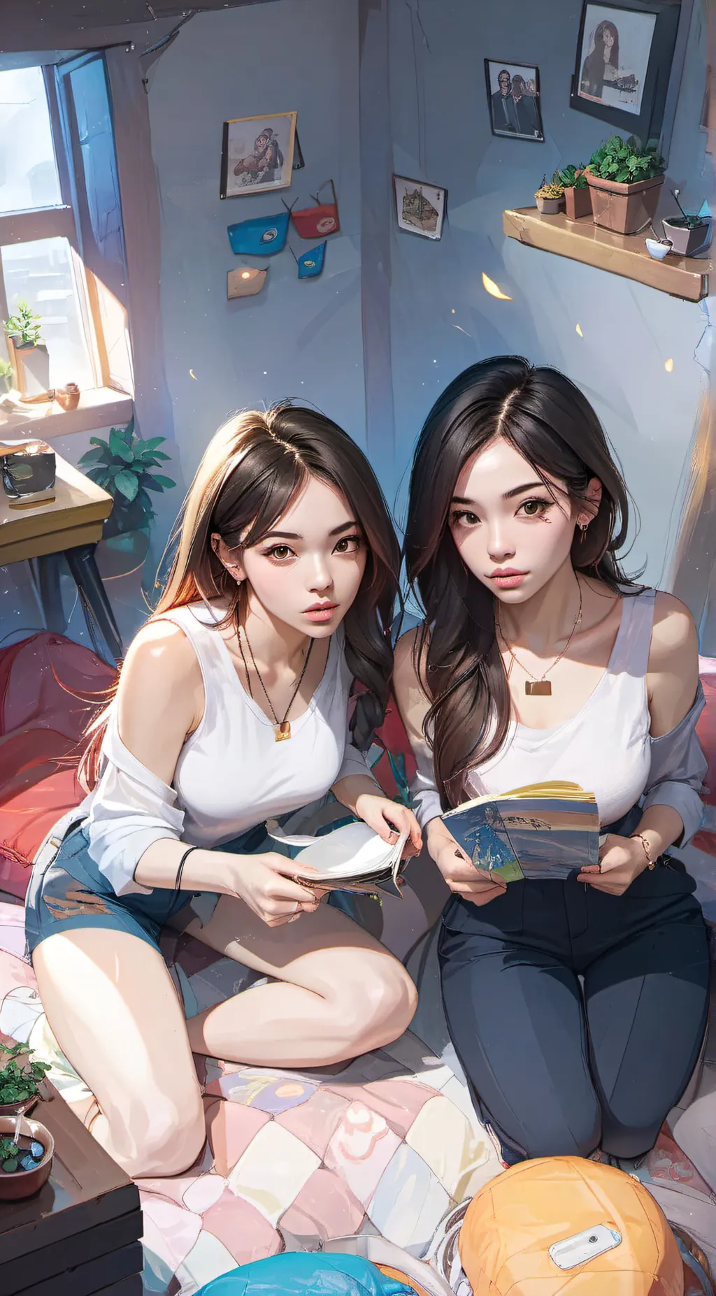 ai character: Coco and Silva  background