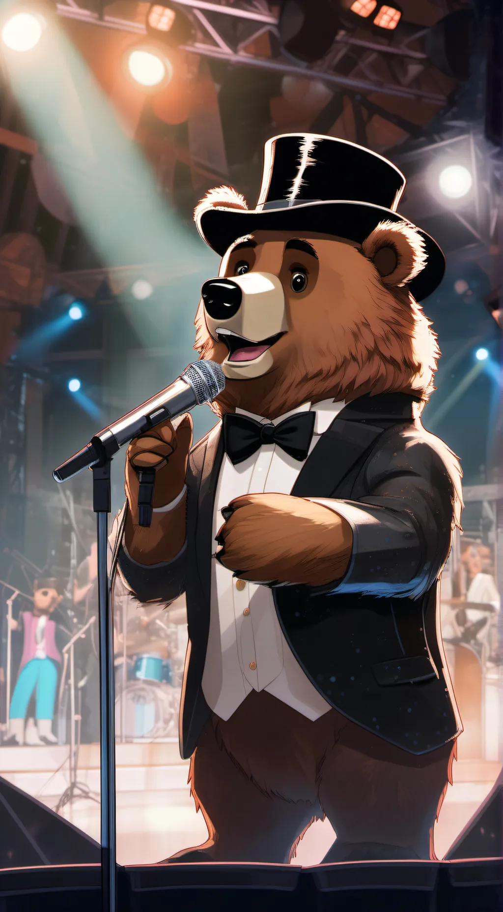 ai character: freddy fazbear background