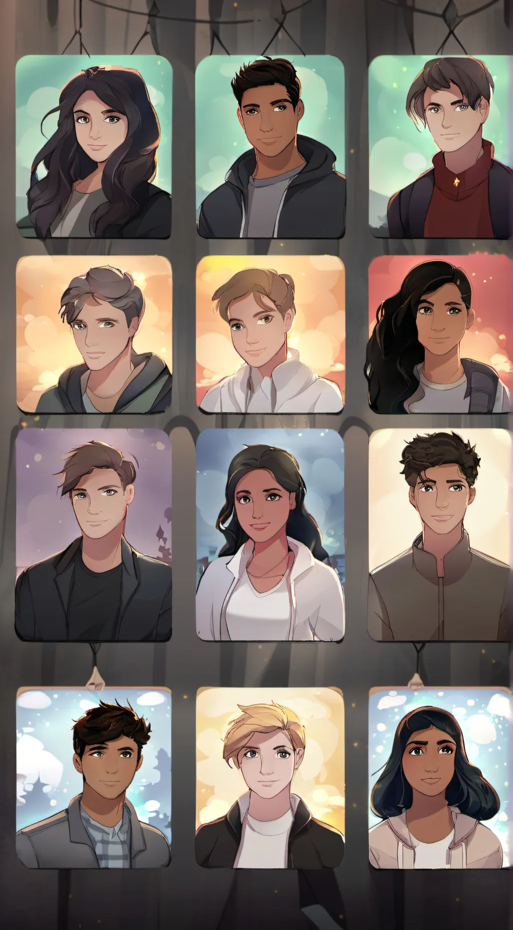 ai character: Never have I ever background