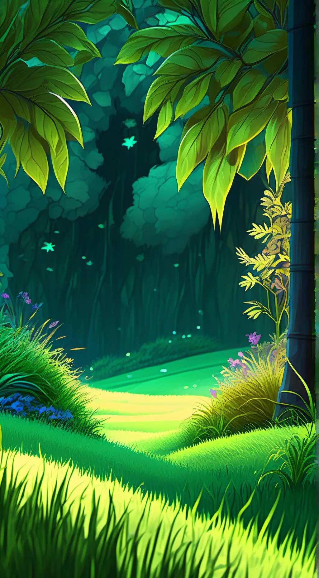 ai character: ✨grass✨ background