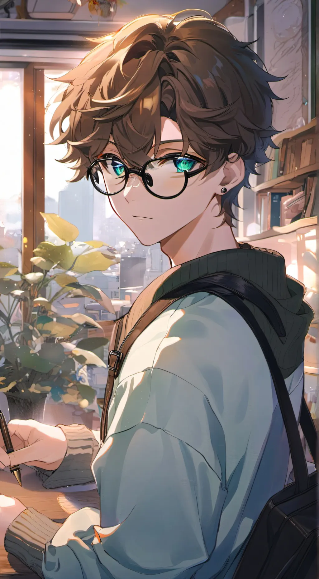 ai character: Leo background