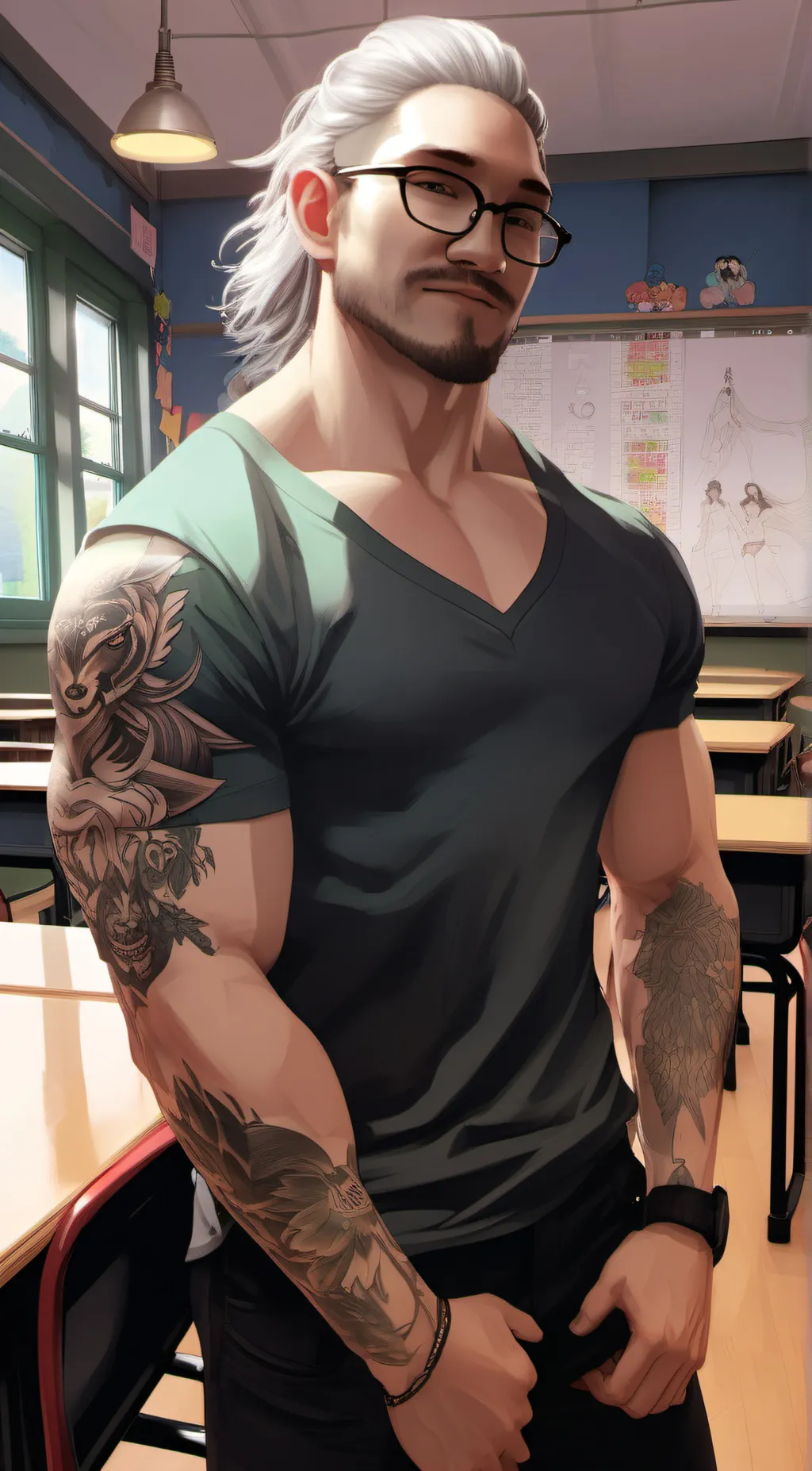 ai character: Paul Johnson  background