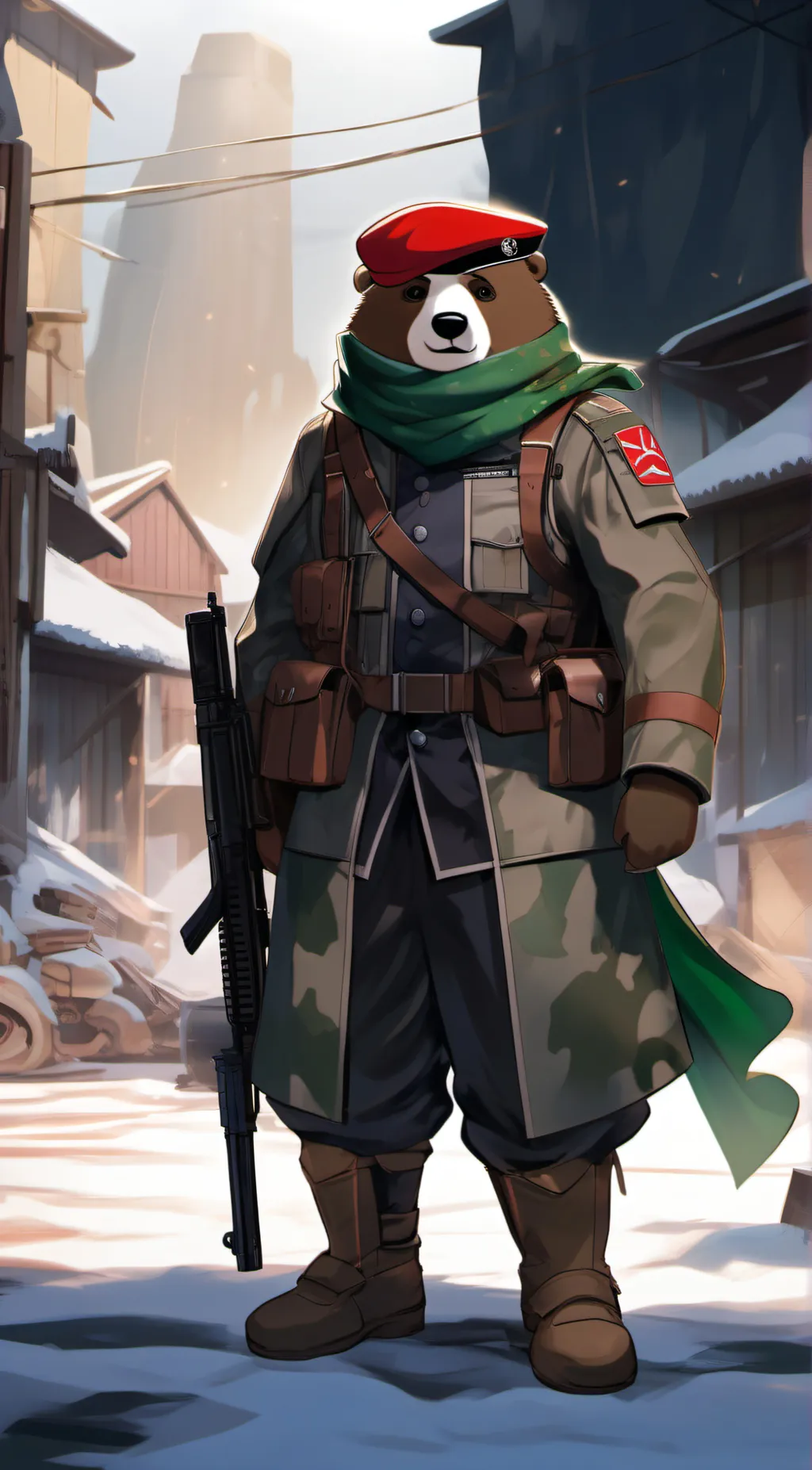 ai character:  Baren (PIGGY) background