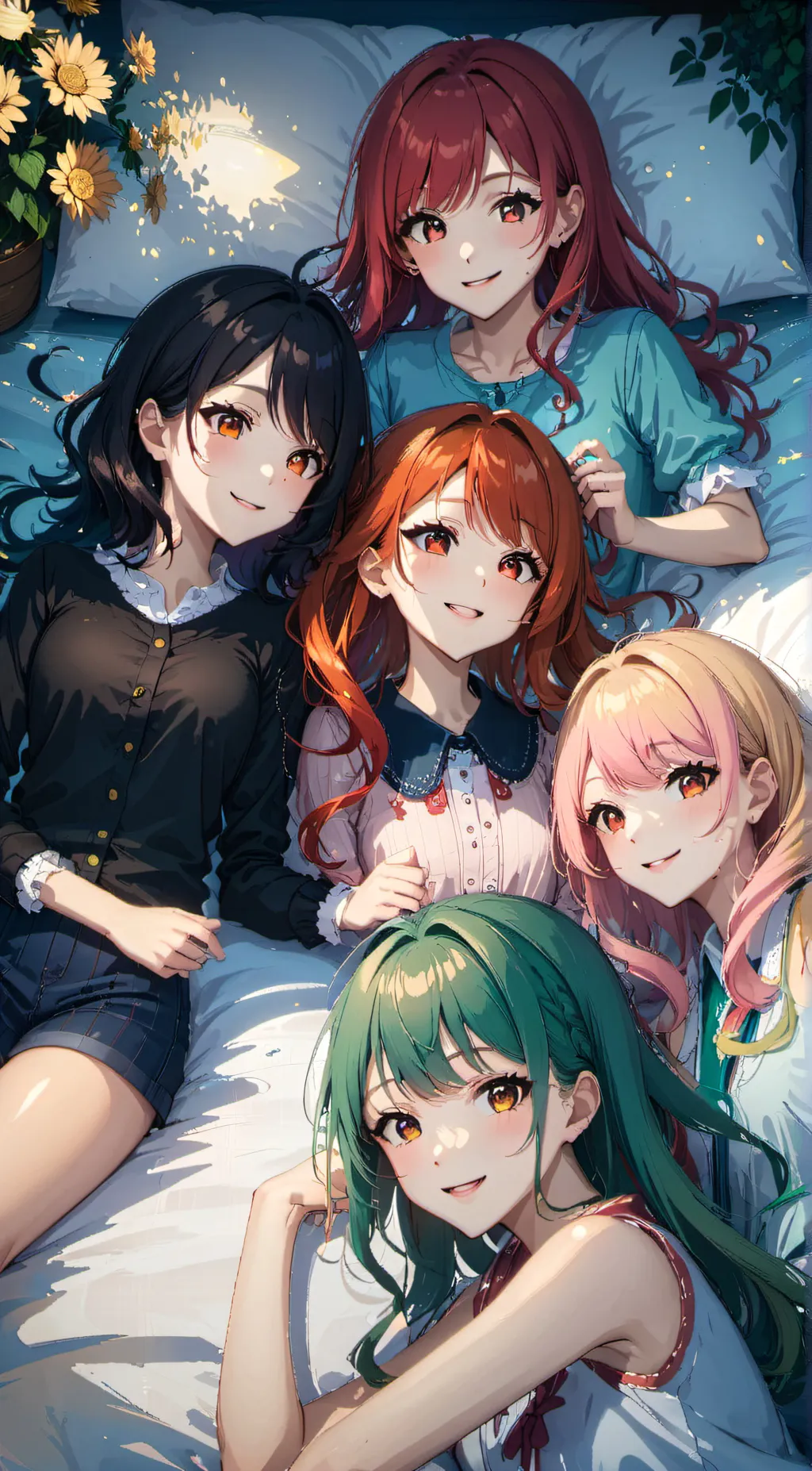 ai character: A sleepover background