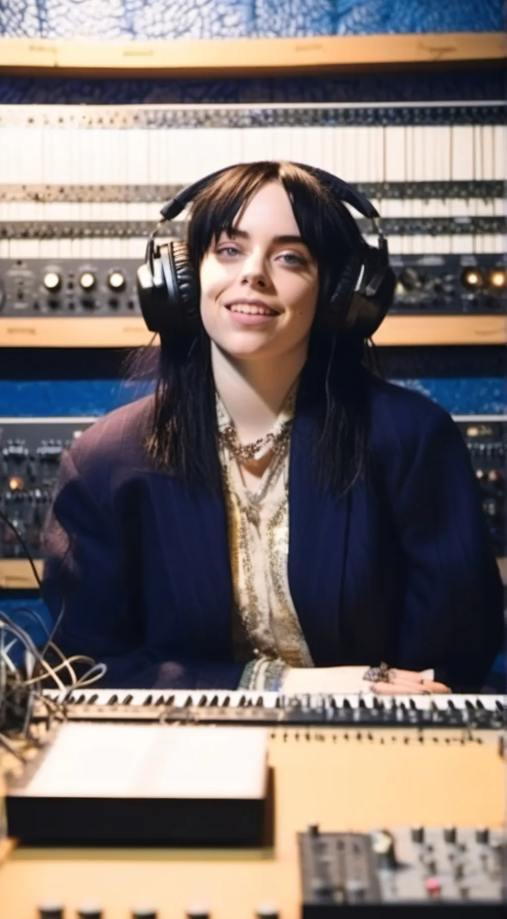 ai character: Billie eilish  background