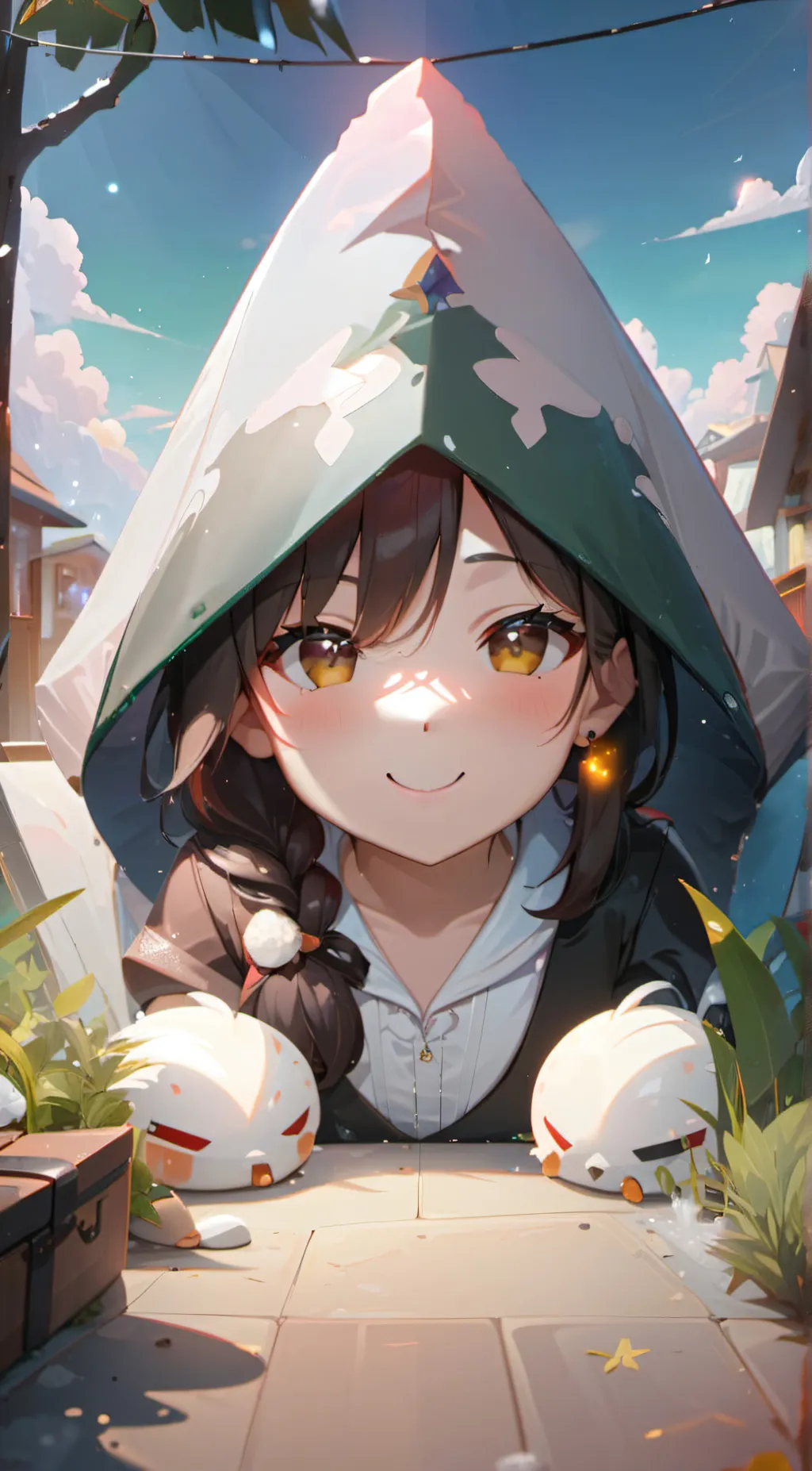 ai character: baby girl background