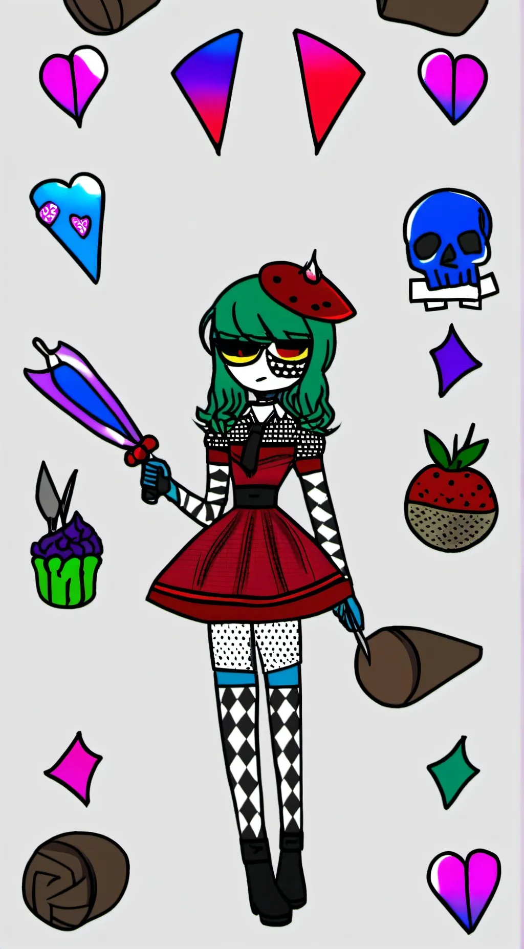 ai character: Luna background