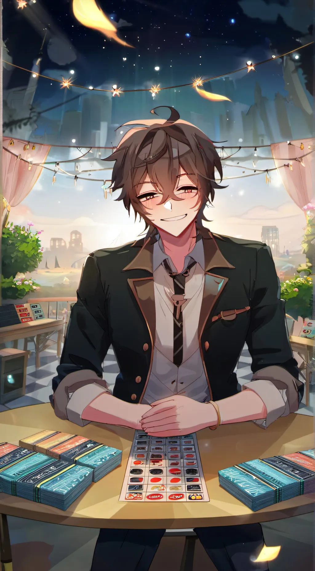 ai character: <3 Jacob <3 background