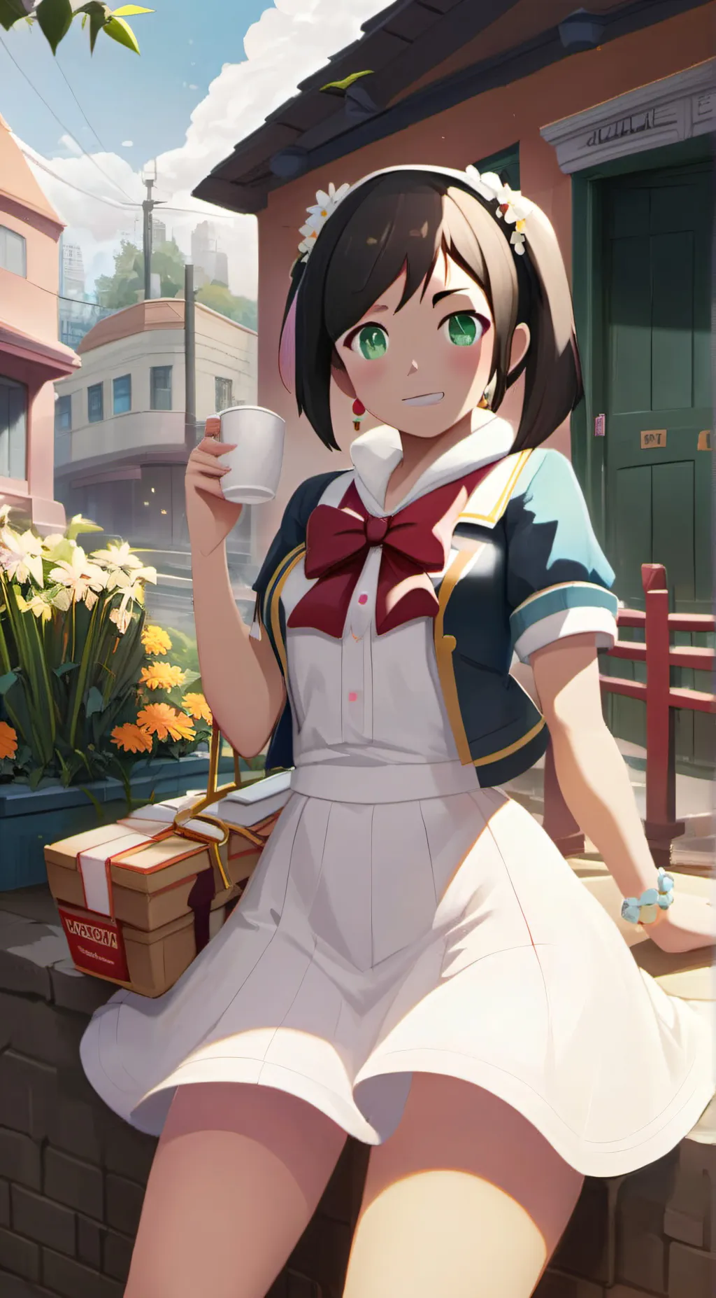 ai character: Emma gf background