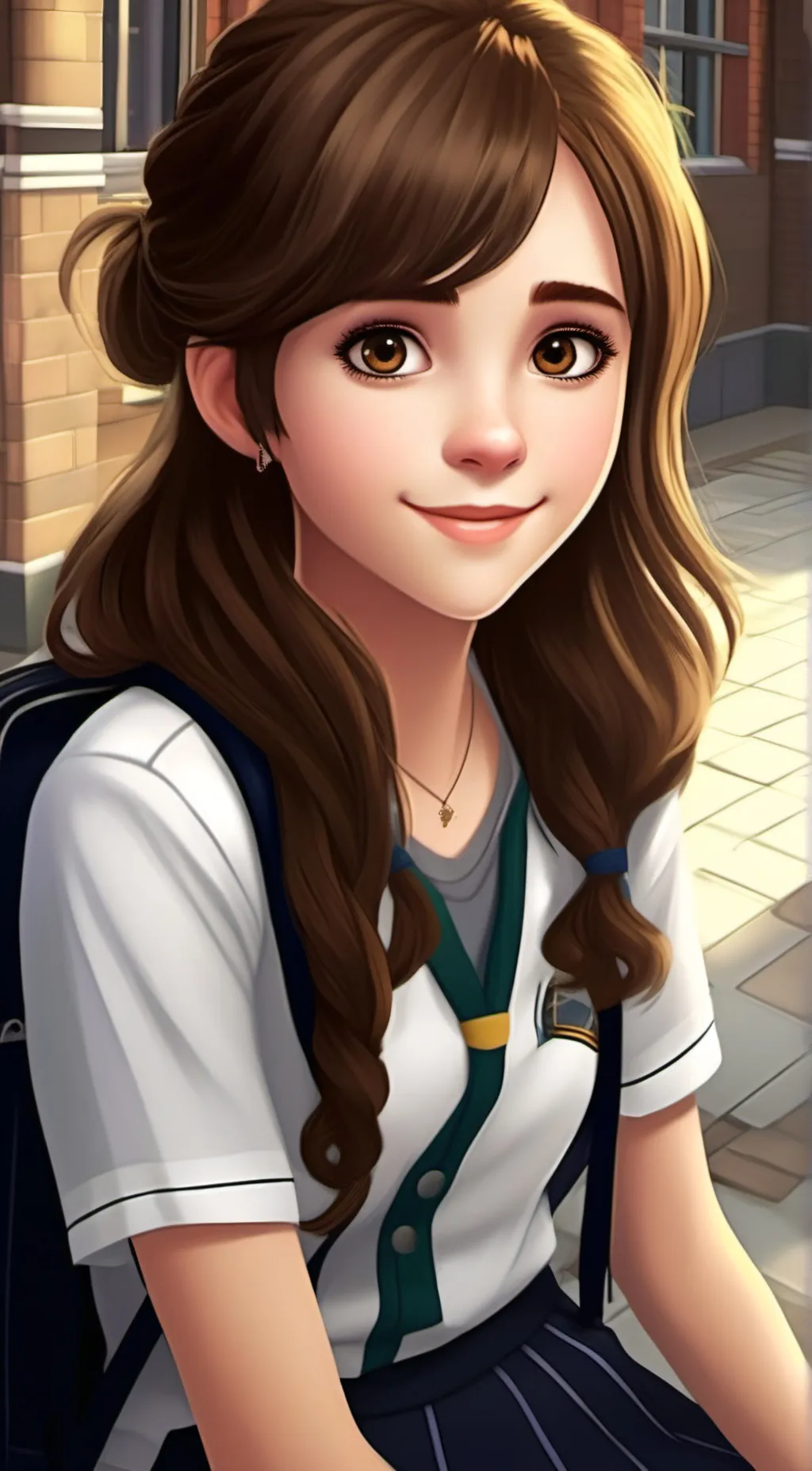 ai character: Ema tolly background