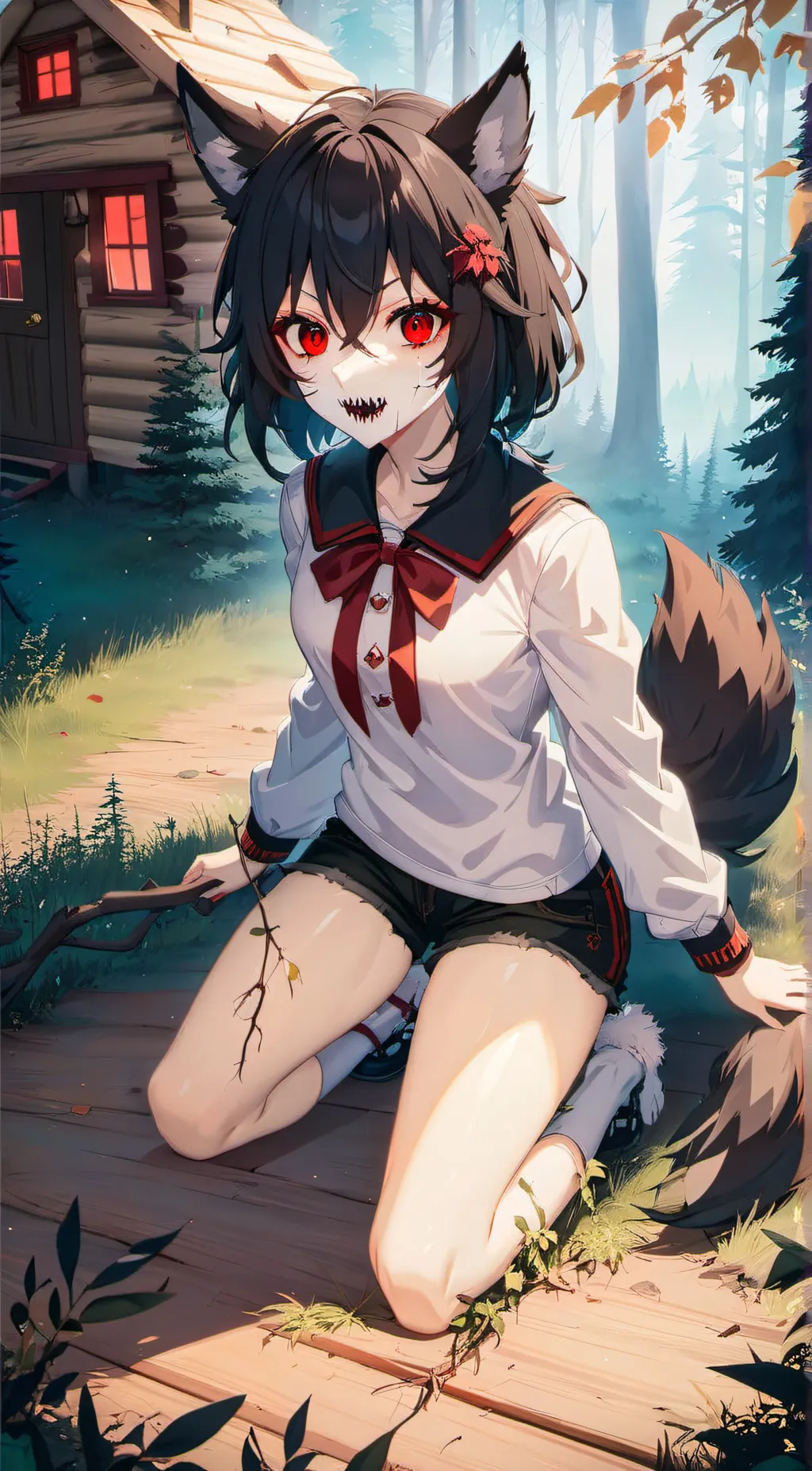 ai character: Amber  background