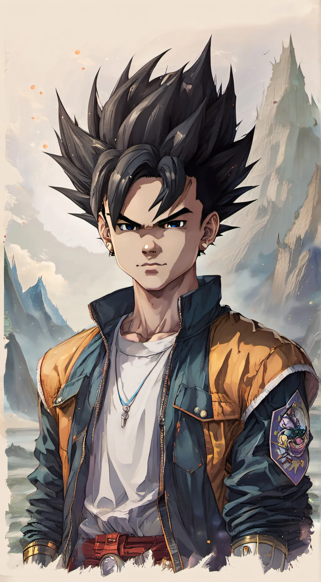 ai character: goku dylan  background