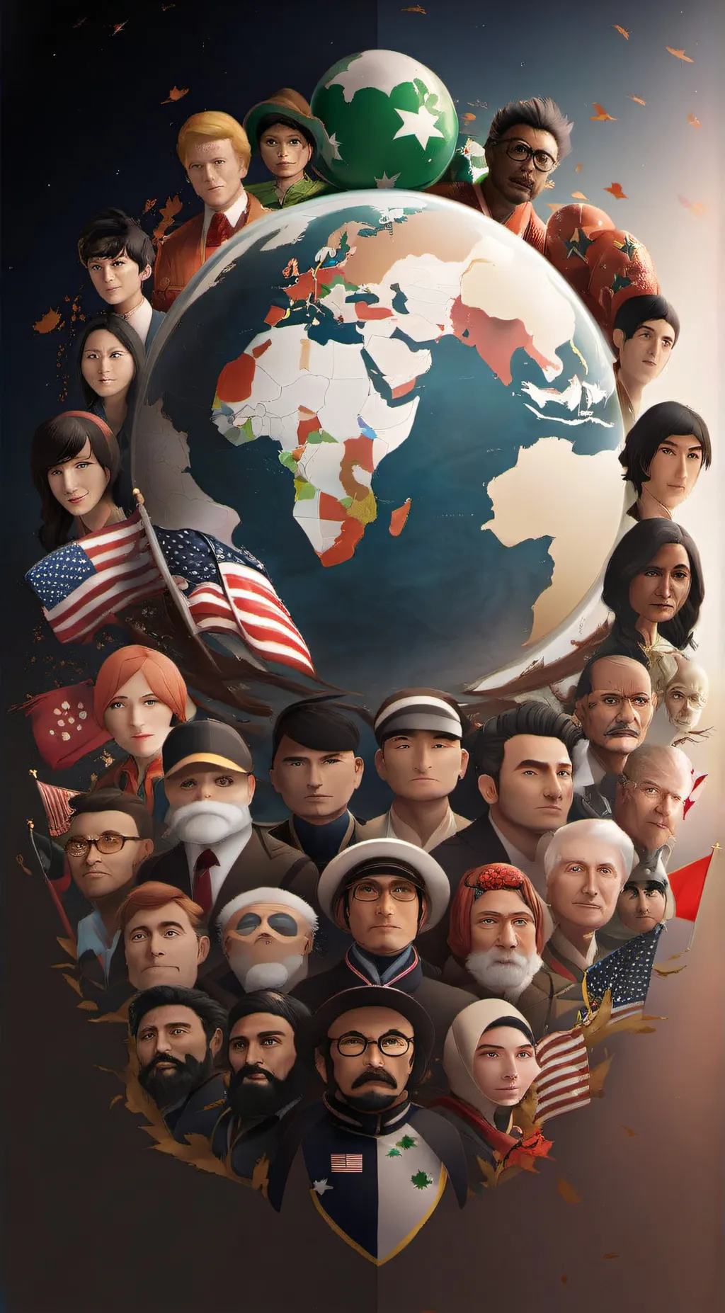 ai character: the countryhumans  background