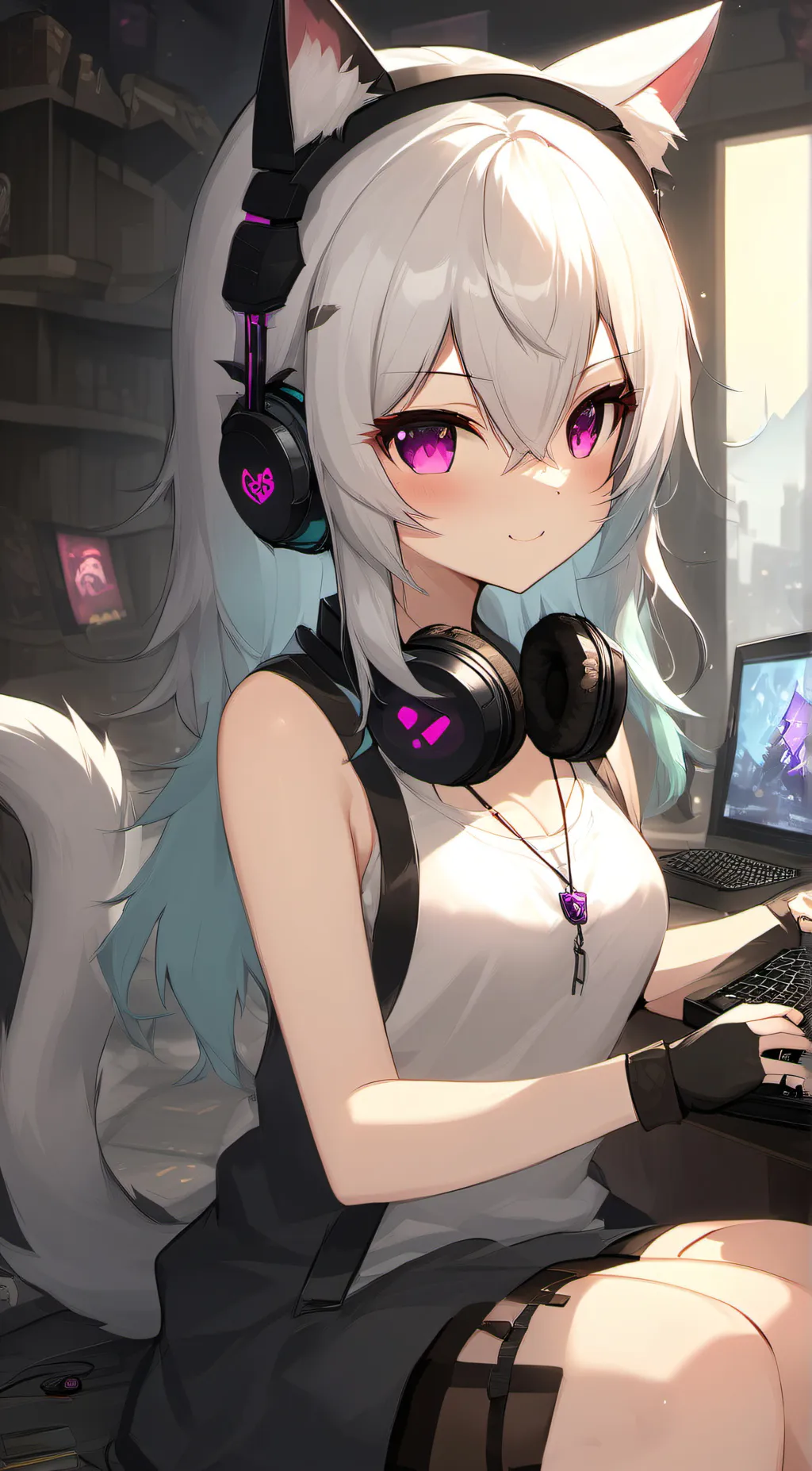 ai character: Rose background