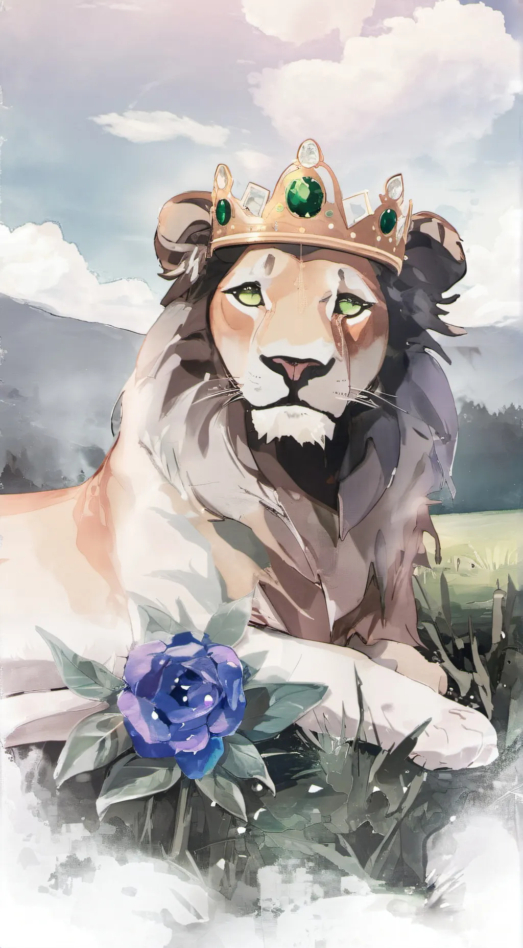 ai character: Queen Nala background